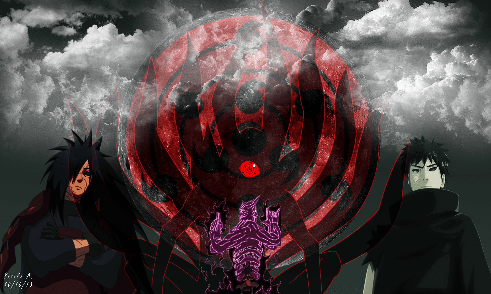2000x1200 Uchiha Clan: Obito Sharingan Wallpaper HD
