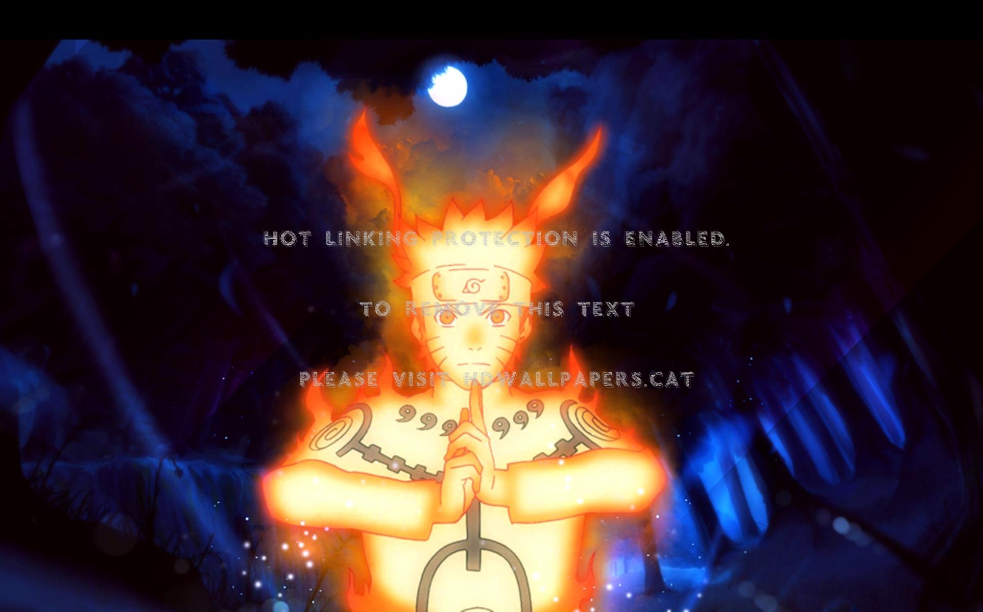 1925x1200 naruto bijuu mode kyubi kurama anime