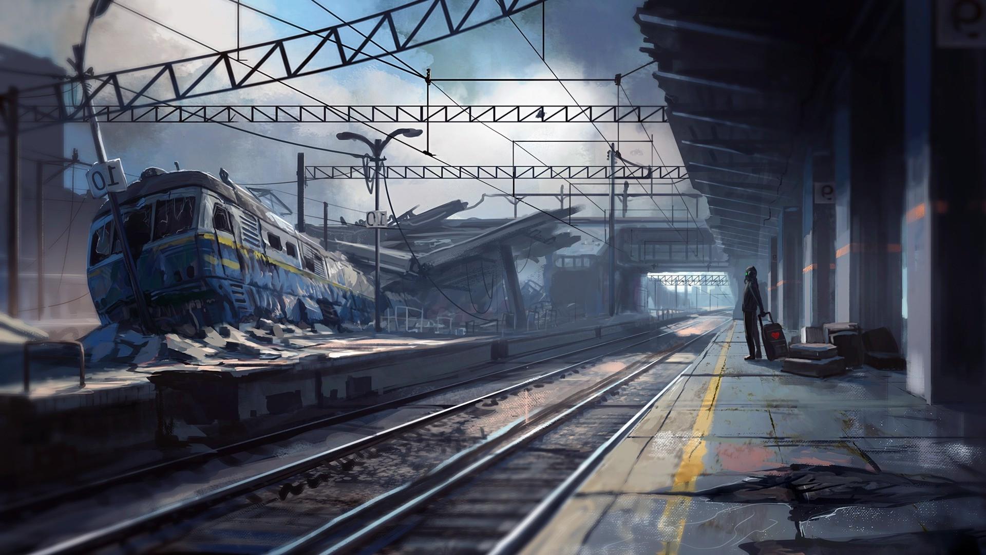1920x1080 1920x1080 artwork fantasy art apocalyptic train station train wallpaper JPG 436 kB. Mocah HD Wallpaper