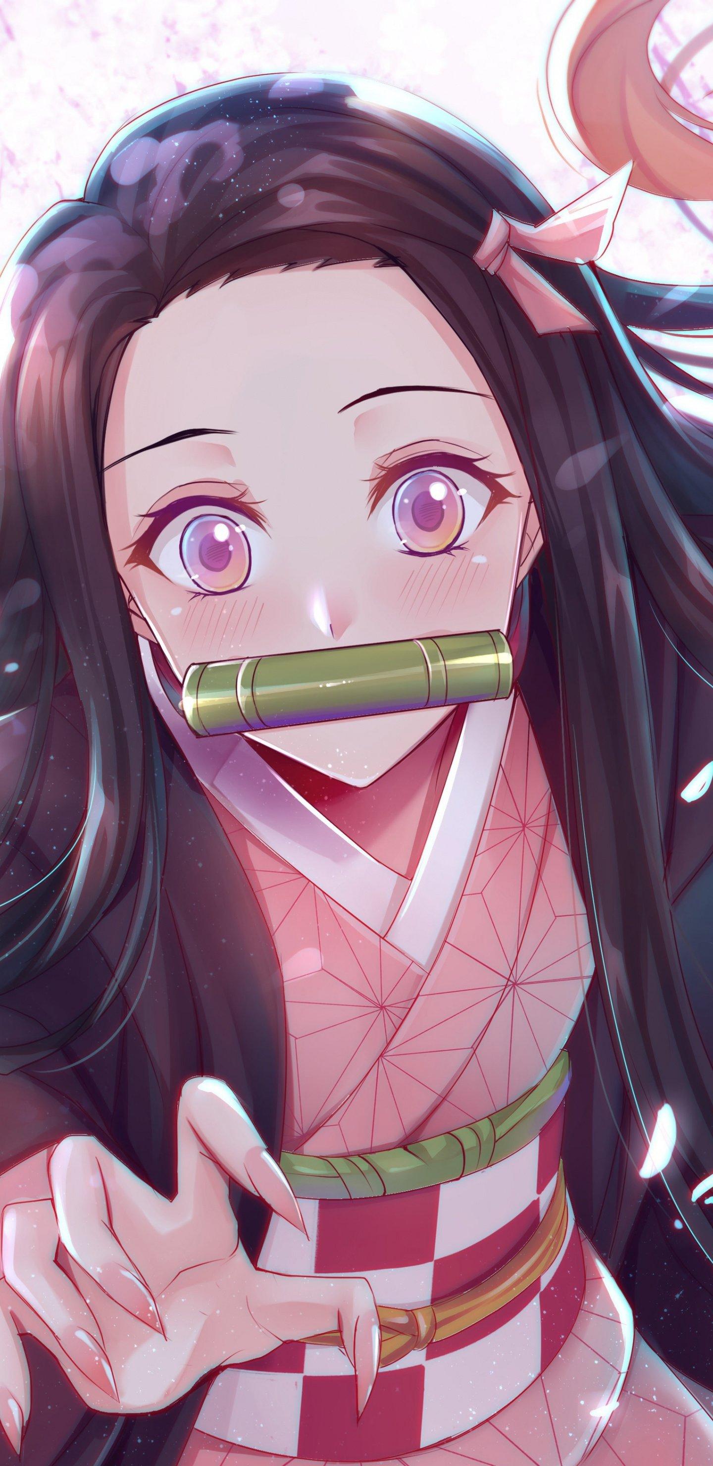 1440x2960 Galaxy Girl Anime Wallpaper
