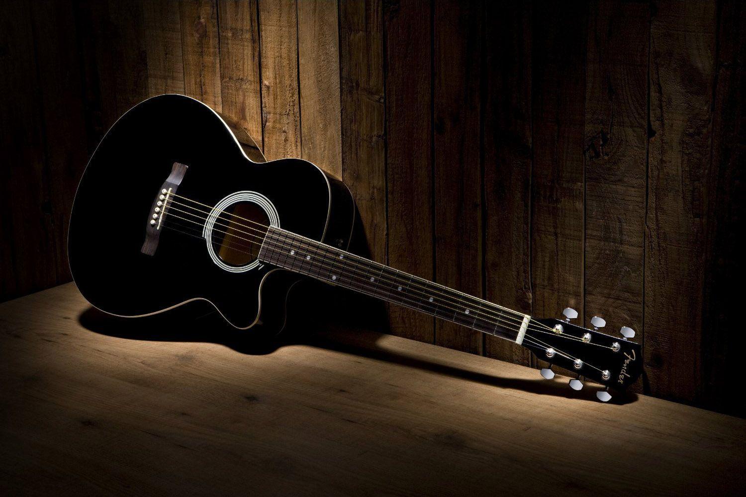 1500x1000 Guitar Black Wallpaper