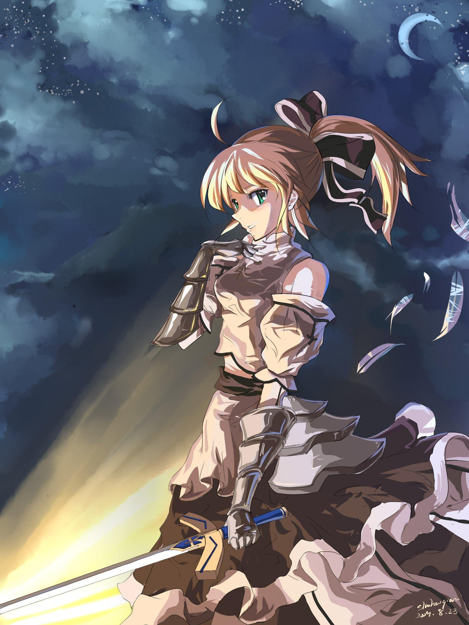 1500x2000 fate stay, Night, Saber, Fate, Series Wallpaper HD / Desktop and Mobile Background