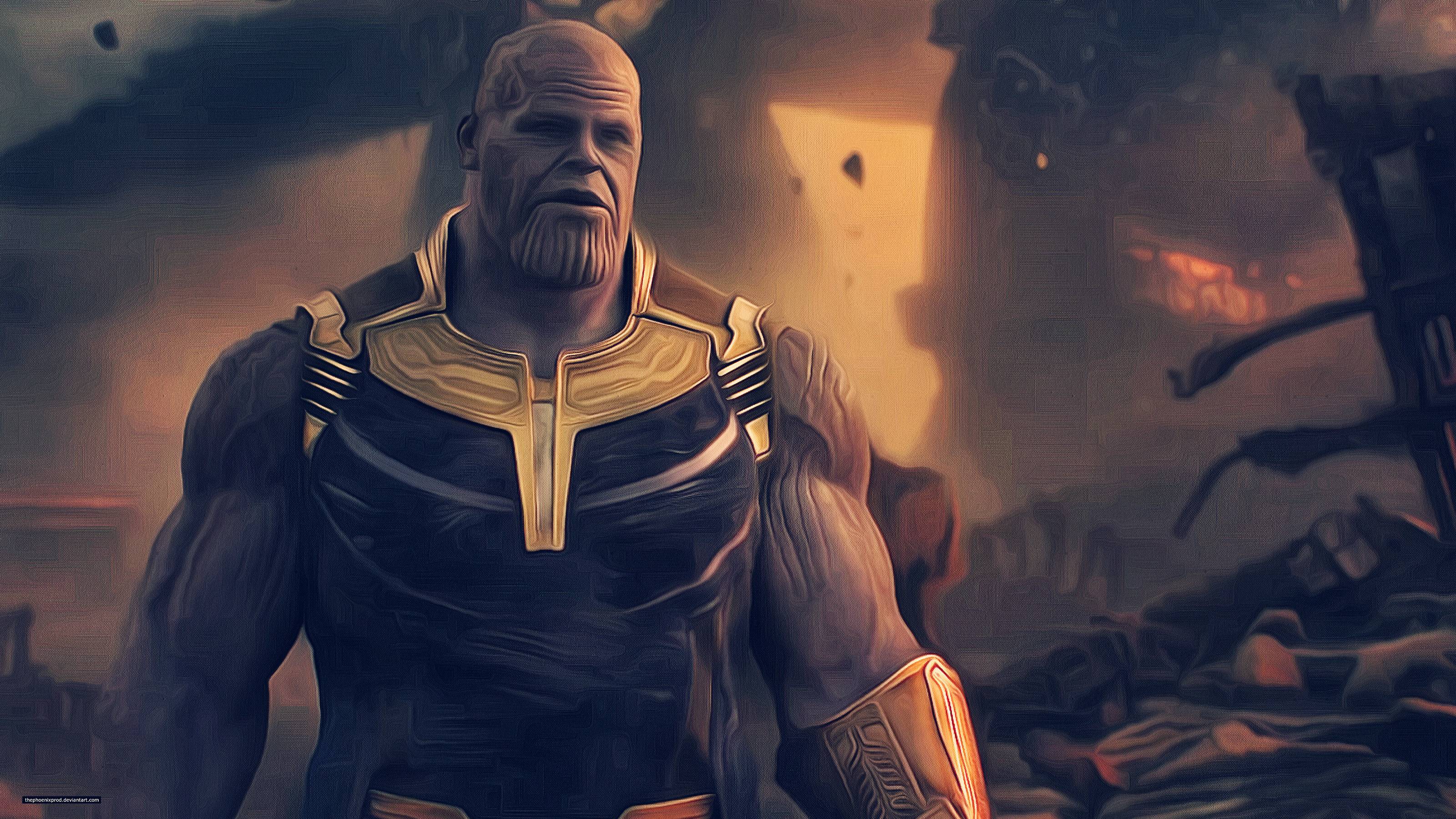 3200x1800 Thanos Avengers Infinity War Artwork 1440P Resolution Wallpaper, HD Movies 4K Wallpaper, Image, Photo and Background