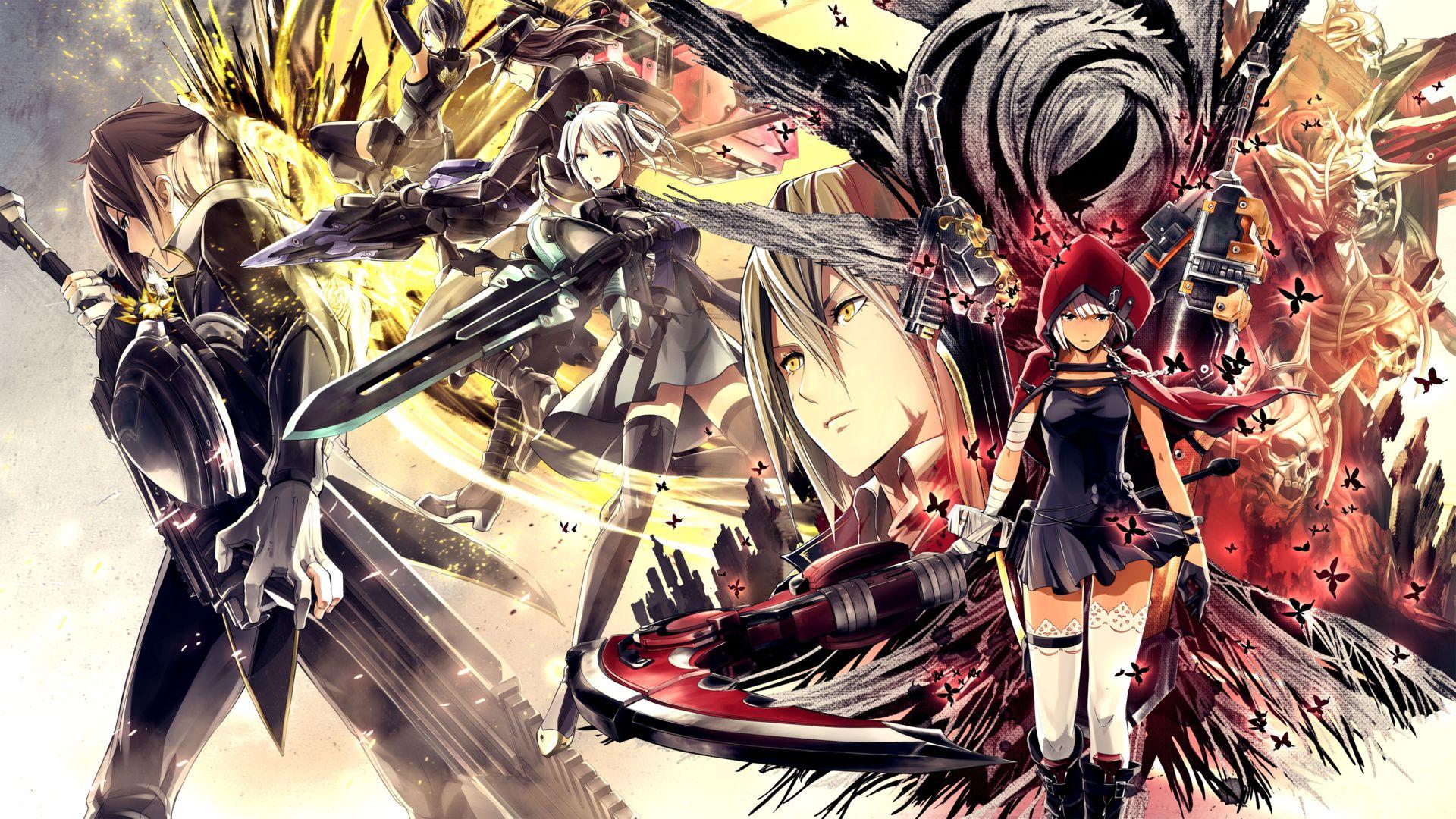 1920x1080 Bohaterowie God Eater 2: Rage Burst. Wallpaper from God Eater 2: Rage Burst. God eater Eater, Gods eater burst