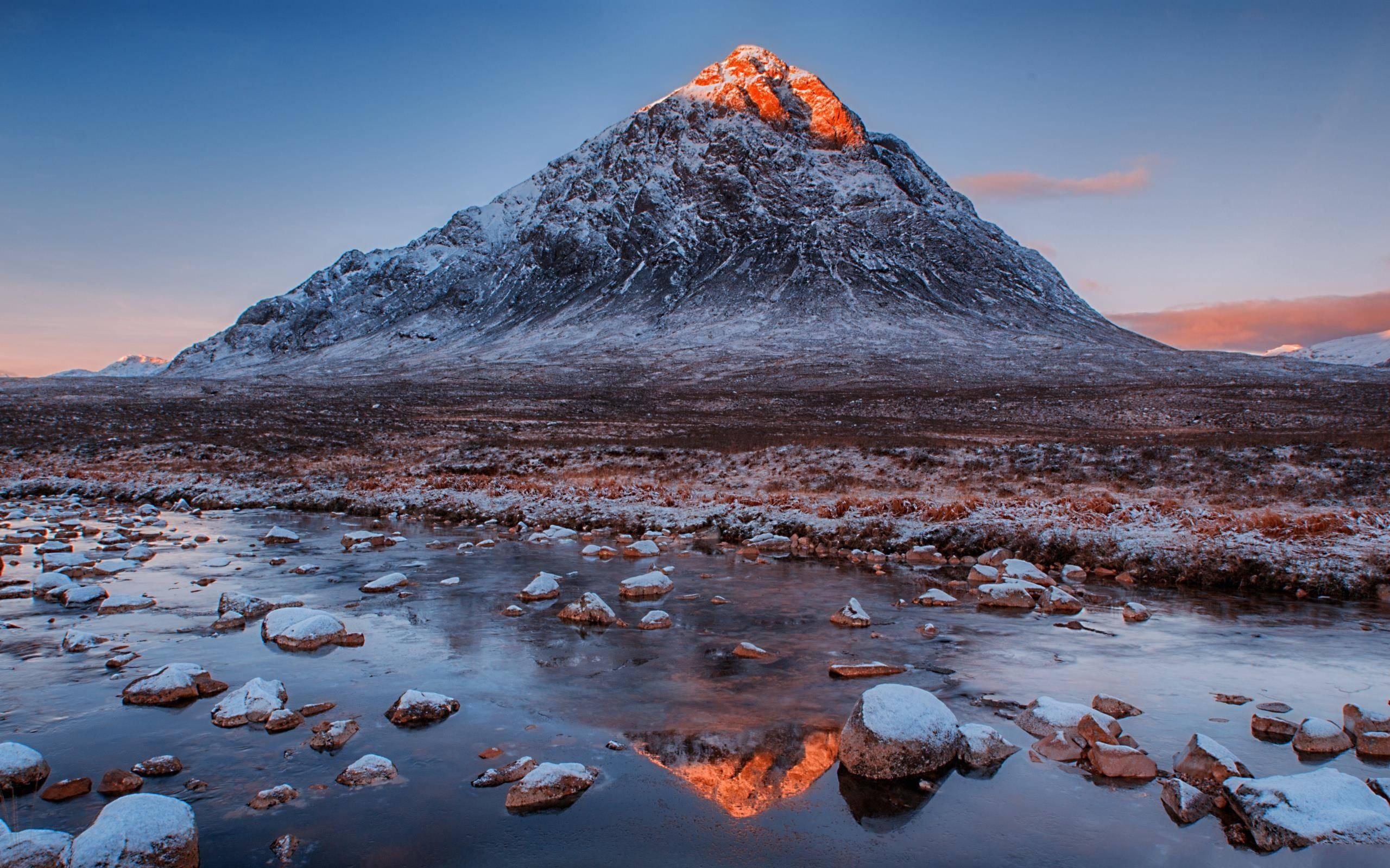 2560x1600 Free Mountain And Winter Wallpaper HD