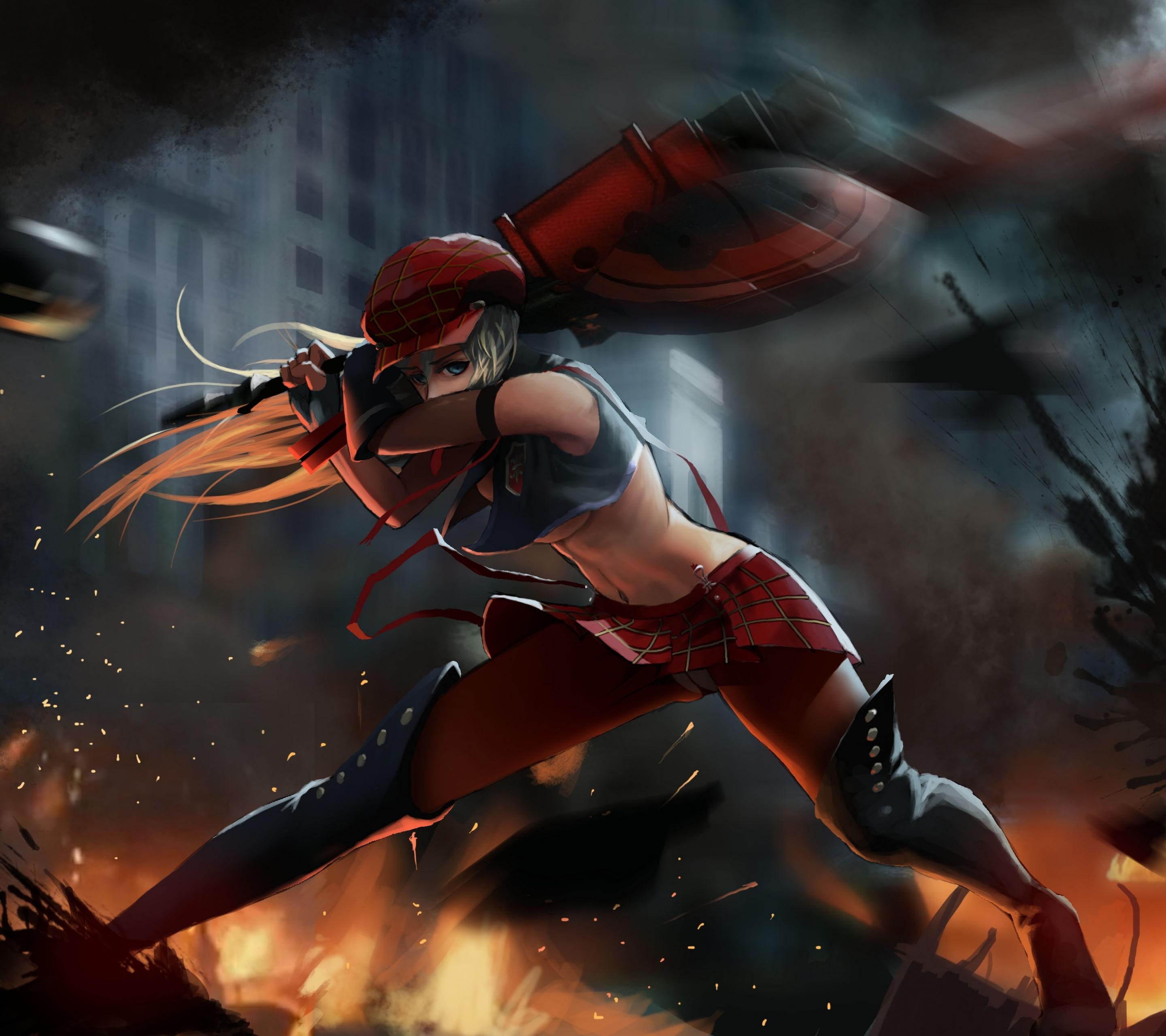 2880x2560 God Eater Anime Mobile