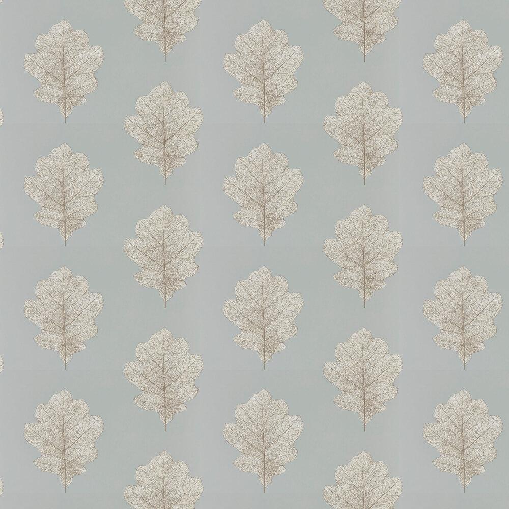 1000x1000 Oak Filigree by Sanderson Blue / Silver : Wallpaper Direct