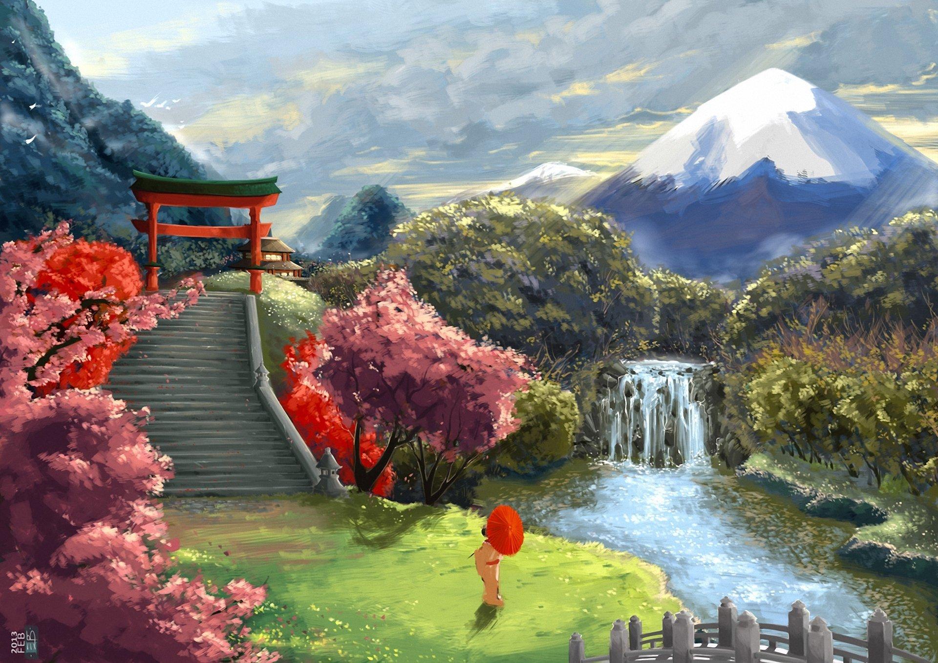 1920x1357 Japanese Scenery Wallpaper