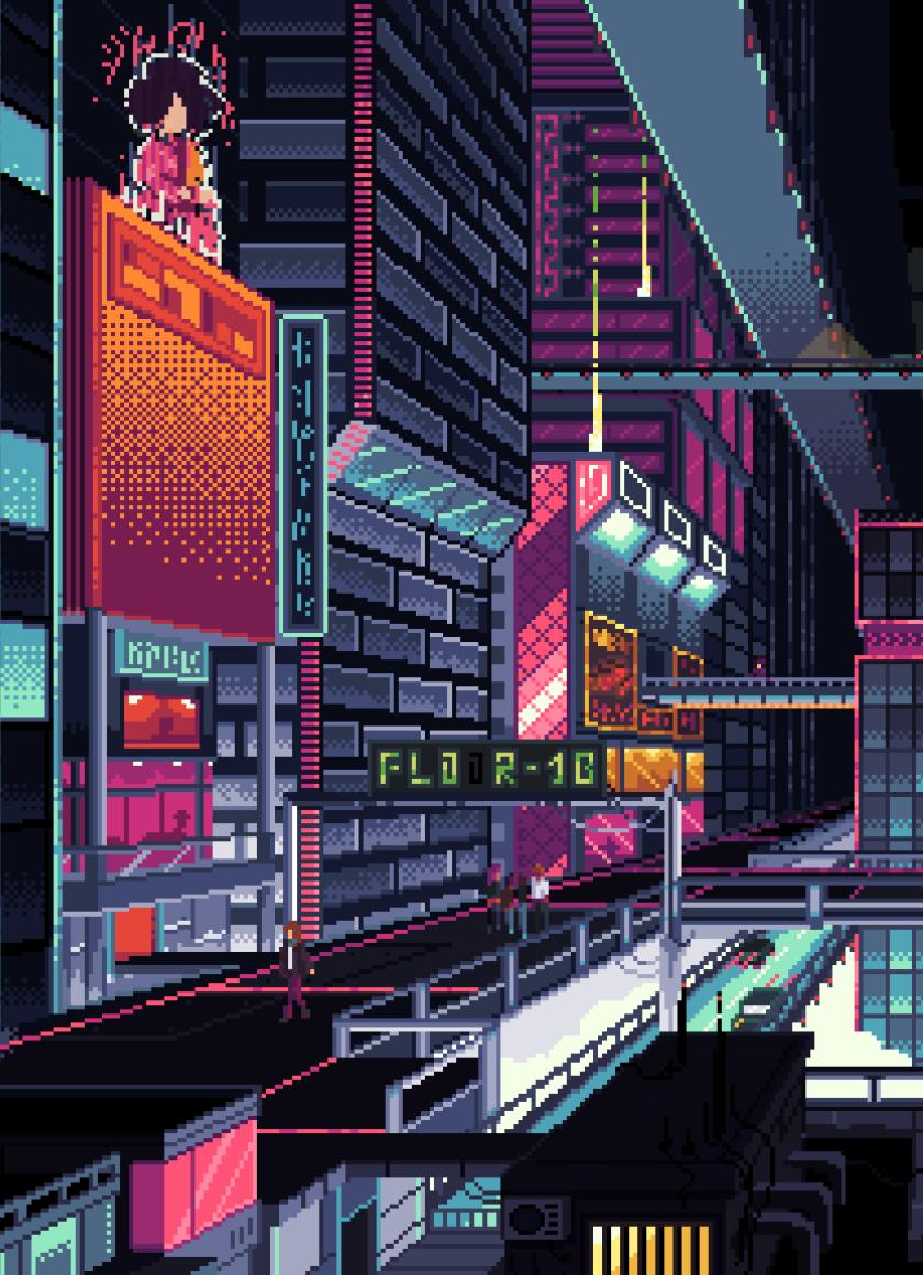 ROG Wallpaper Design by Pixel Jeff : r/Cyberpunk