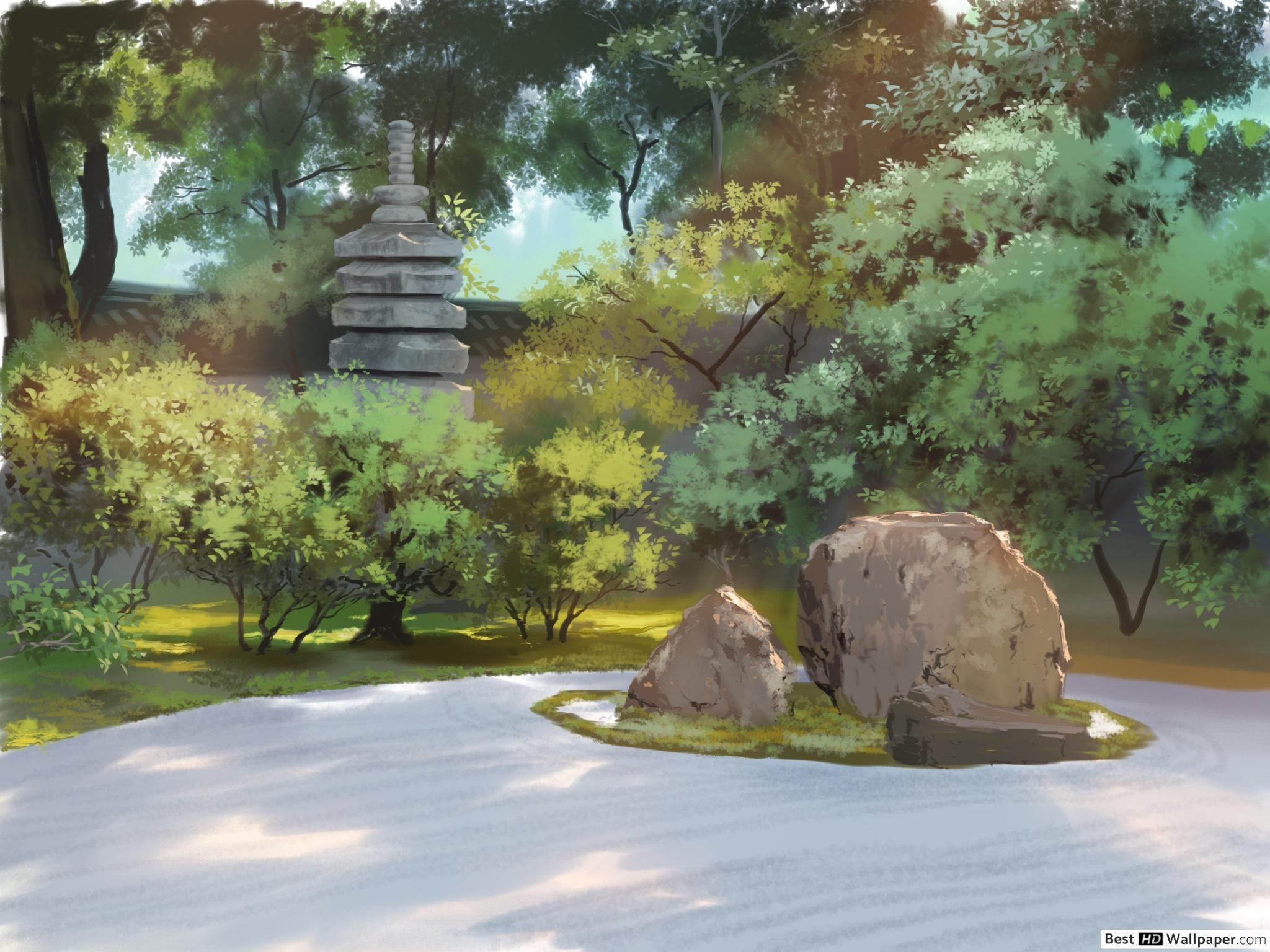 2048x1536 Japanese Garden HD wallpaper download