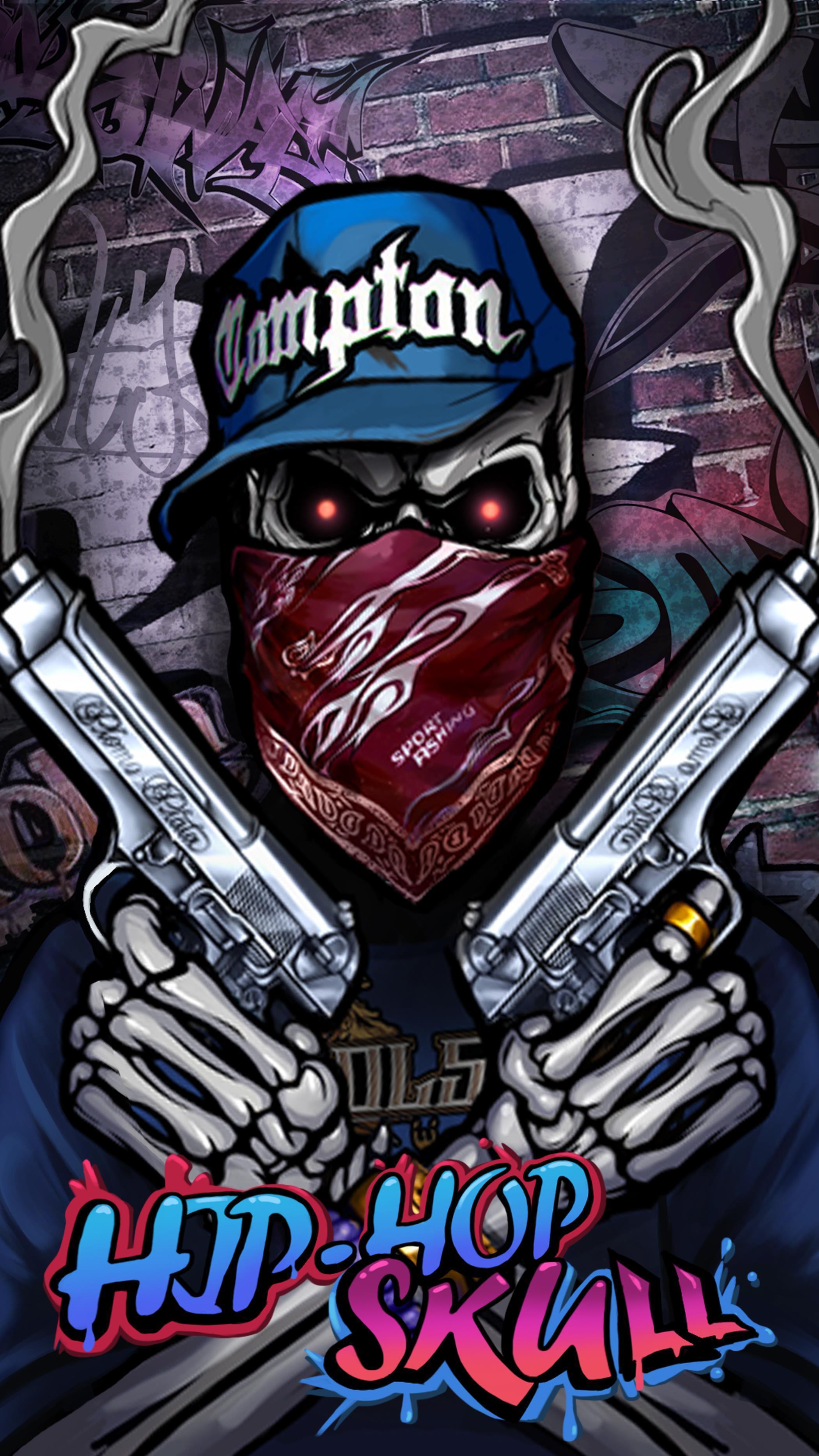 2100x3733 Graffiti Skull Wallpaper