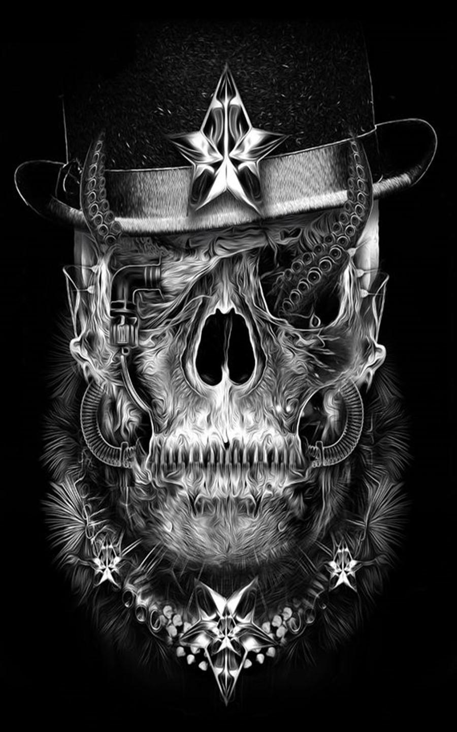 900x1440 Skull Wallpaper for Android
