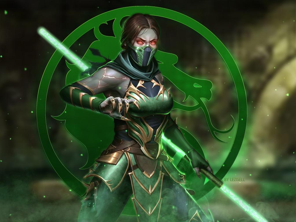 1024x768 Desktop wallpaper jade, girl fighter, mortal kombat video game, HD image, picture, background, 9772aa