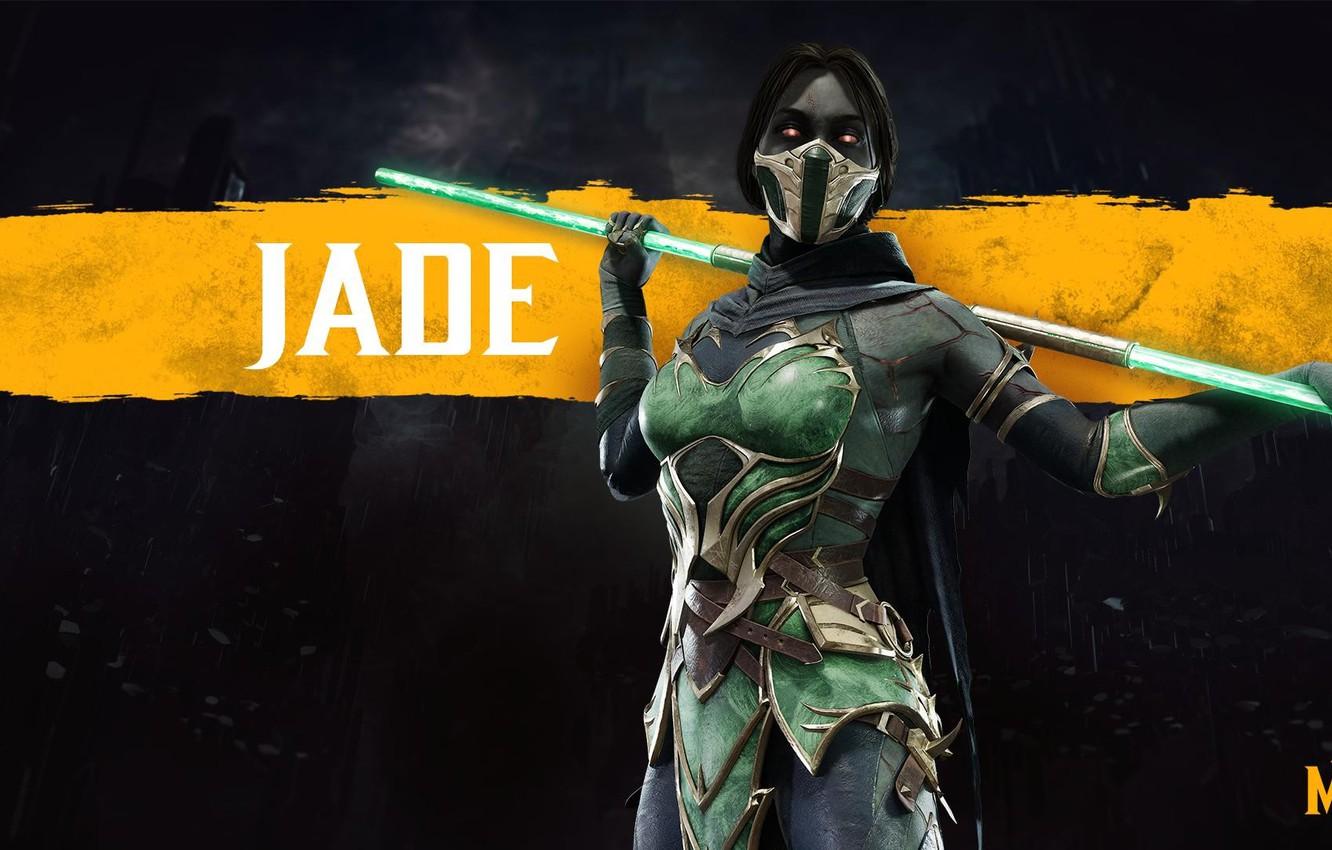 1332x850 Wallpaper girl, staff, girl, fighter, game, pole, fighting, Jade, Jade, NetherRealm Studios, revenant, Mortal Kombat revenant image for desktop, section игры