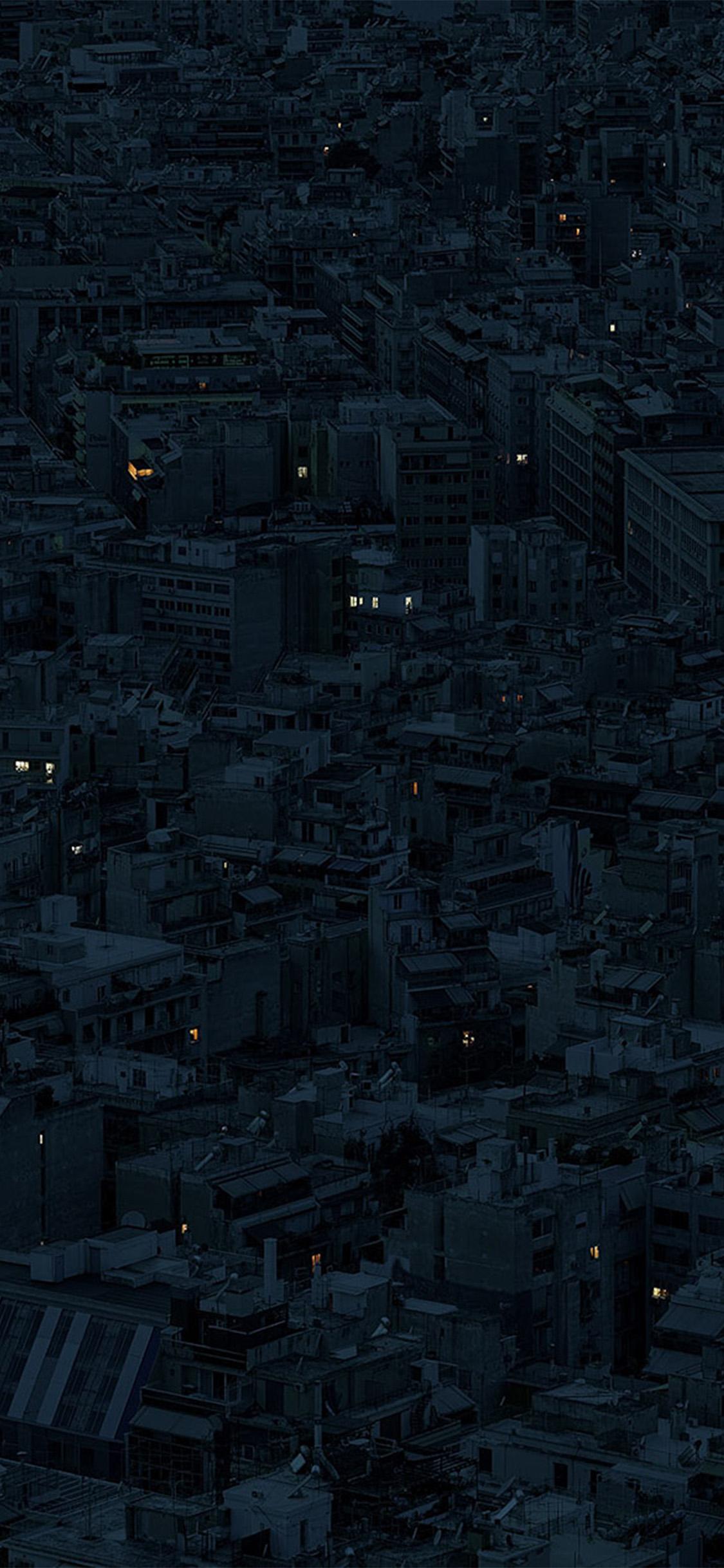 1125x2436 Night City Dark Art Illustration Wallpaper