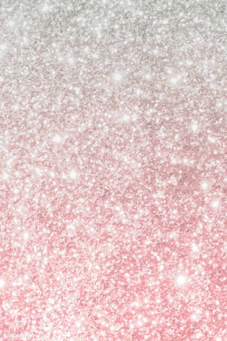 736x1104 Download premium vector of Glitter background, High resolution Pink and silver color vector pattern design by Ning about background, texture, wallpaper, pink,. Pink glitter background, Background patterns, Sparkles background