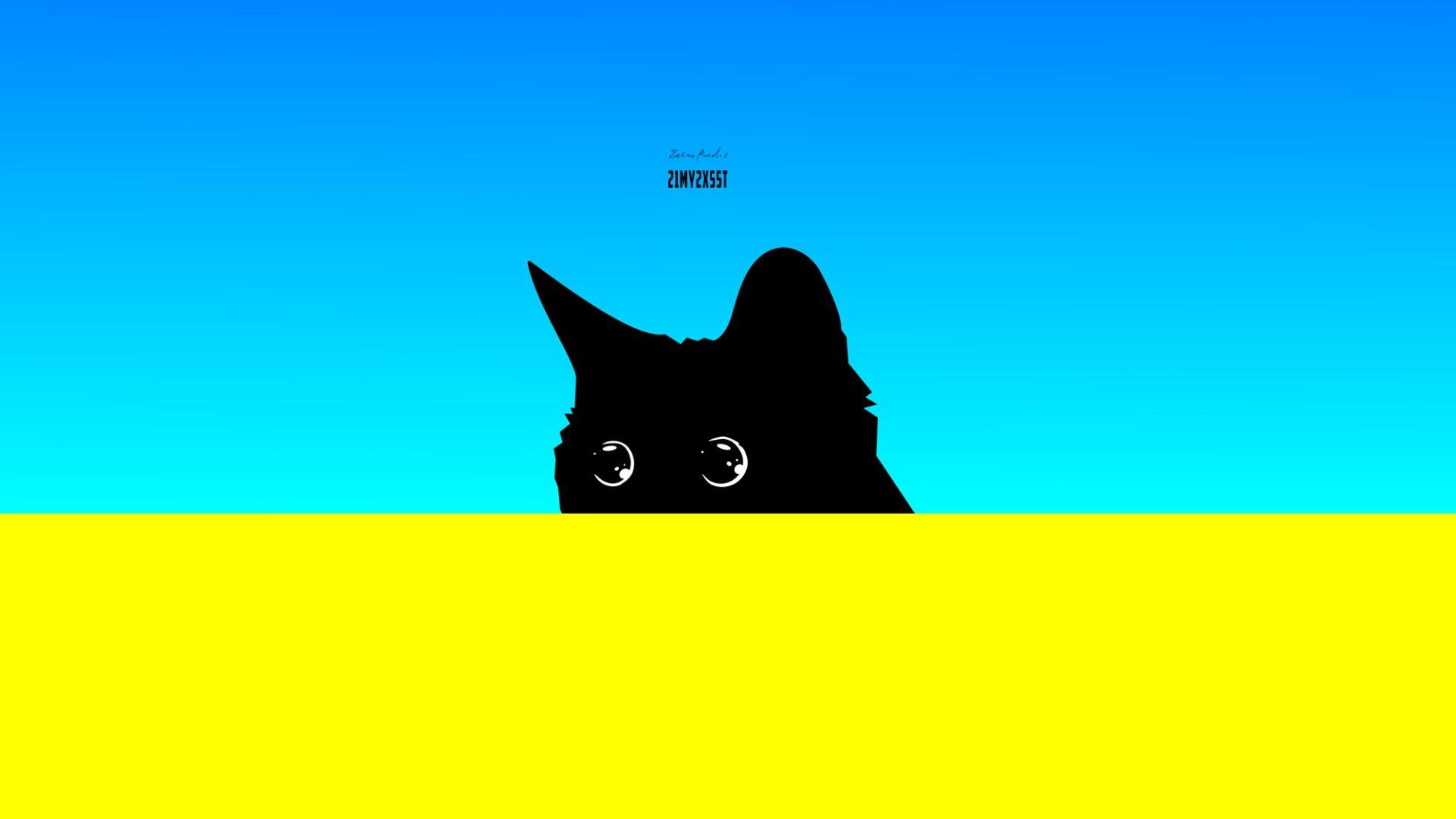 Minimalist Cat Computer Wallpapers - Top Free Minimalist Cat Computer ...