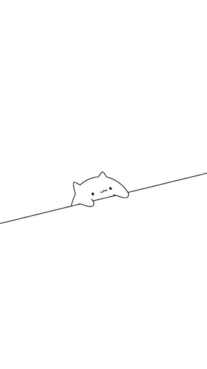 Minimalist Cat Computer Wallpapers - Top Free Minimalist Cat Computer
