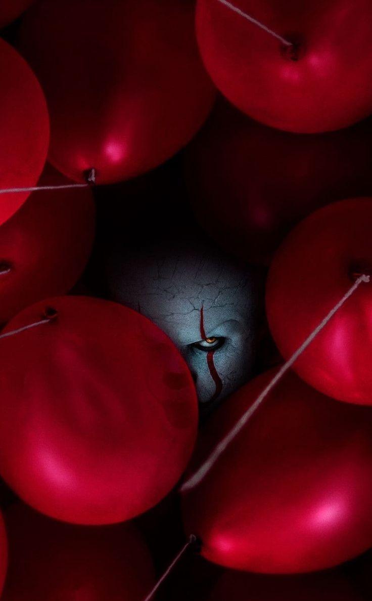 736x1188 Red balloons, clown, joker, horror, movie, IT chapter 2 movie wallpaper. Red balloon, Movie wallpaper, Wallpaper