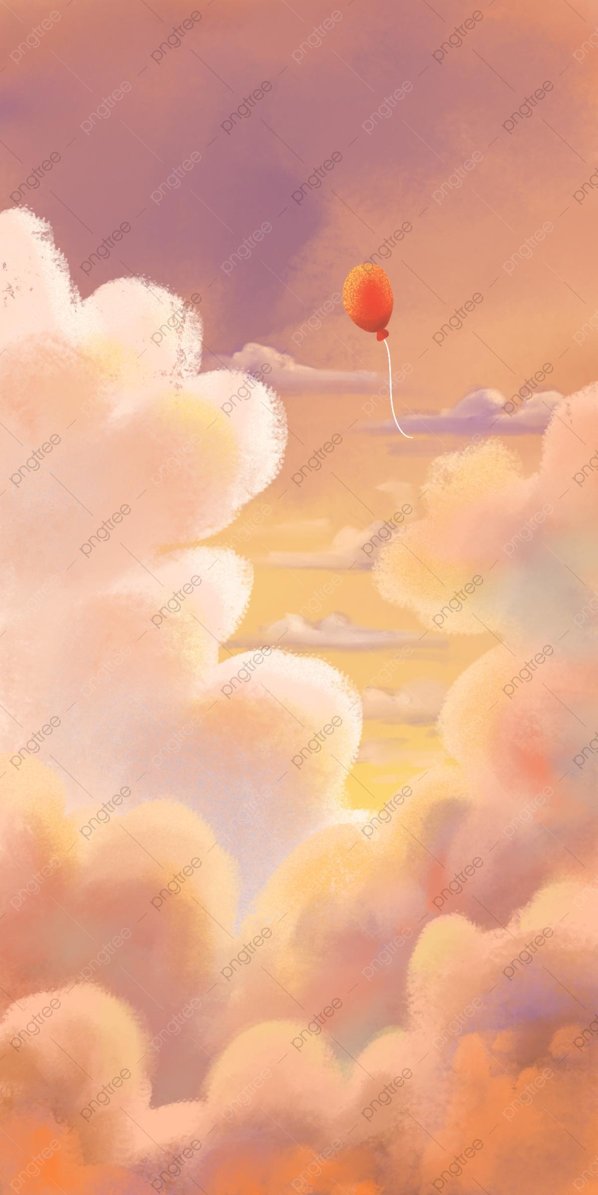 1200x2397 Red Balloon Dream Sky Fantasy Mobile Phone Wallpaper, Sky, Dream, Phone Wallpaper Background Image for Free Download