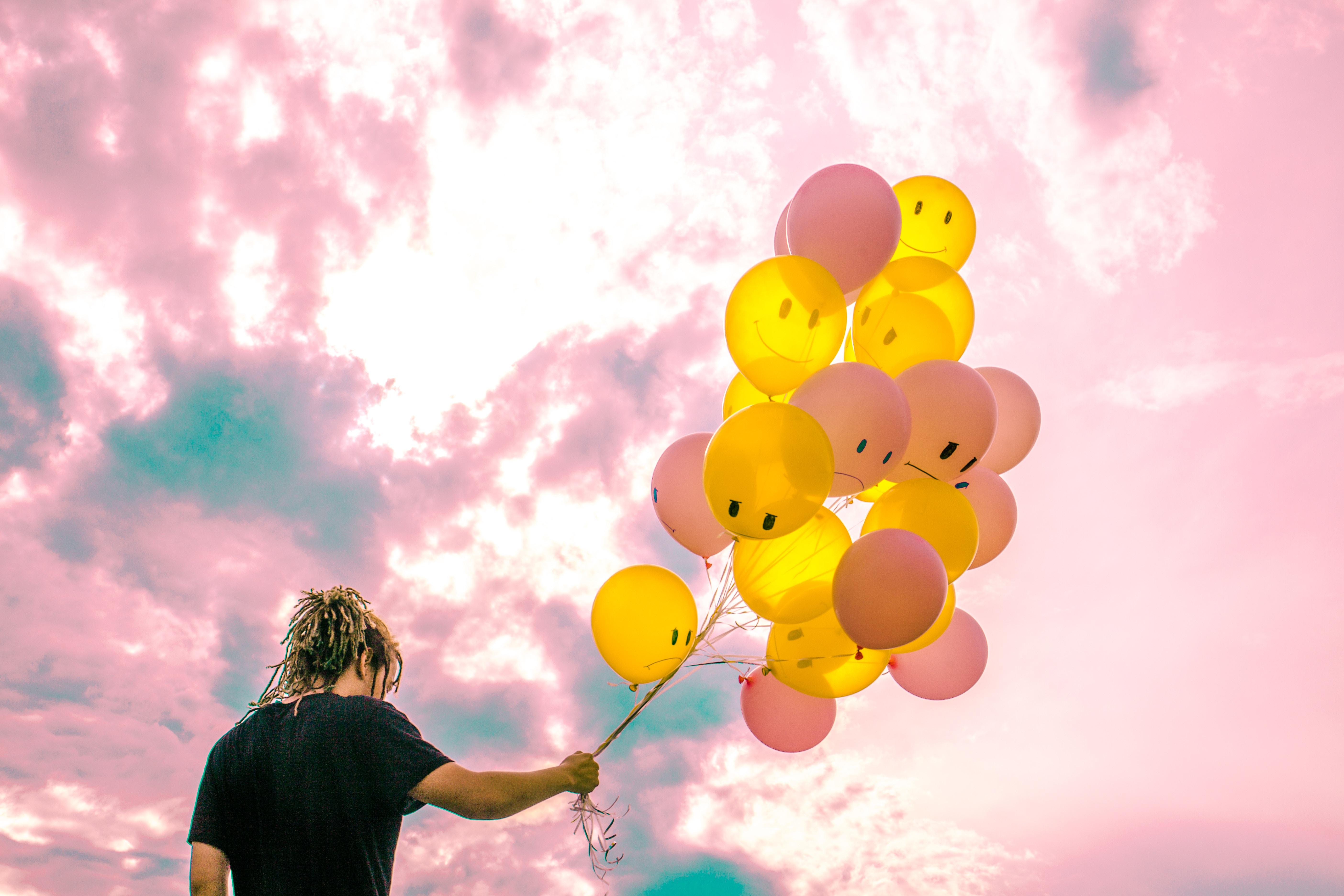 5616x3744 Boy With Happy And Sad Balloons, HD Photography, 4k Wallpaper, Image, Background, Photo and Picture