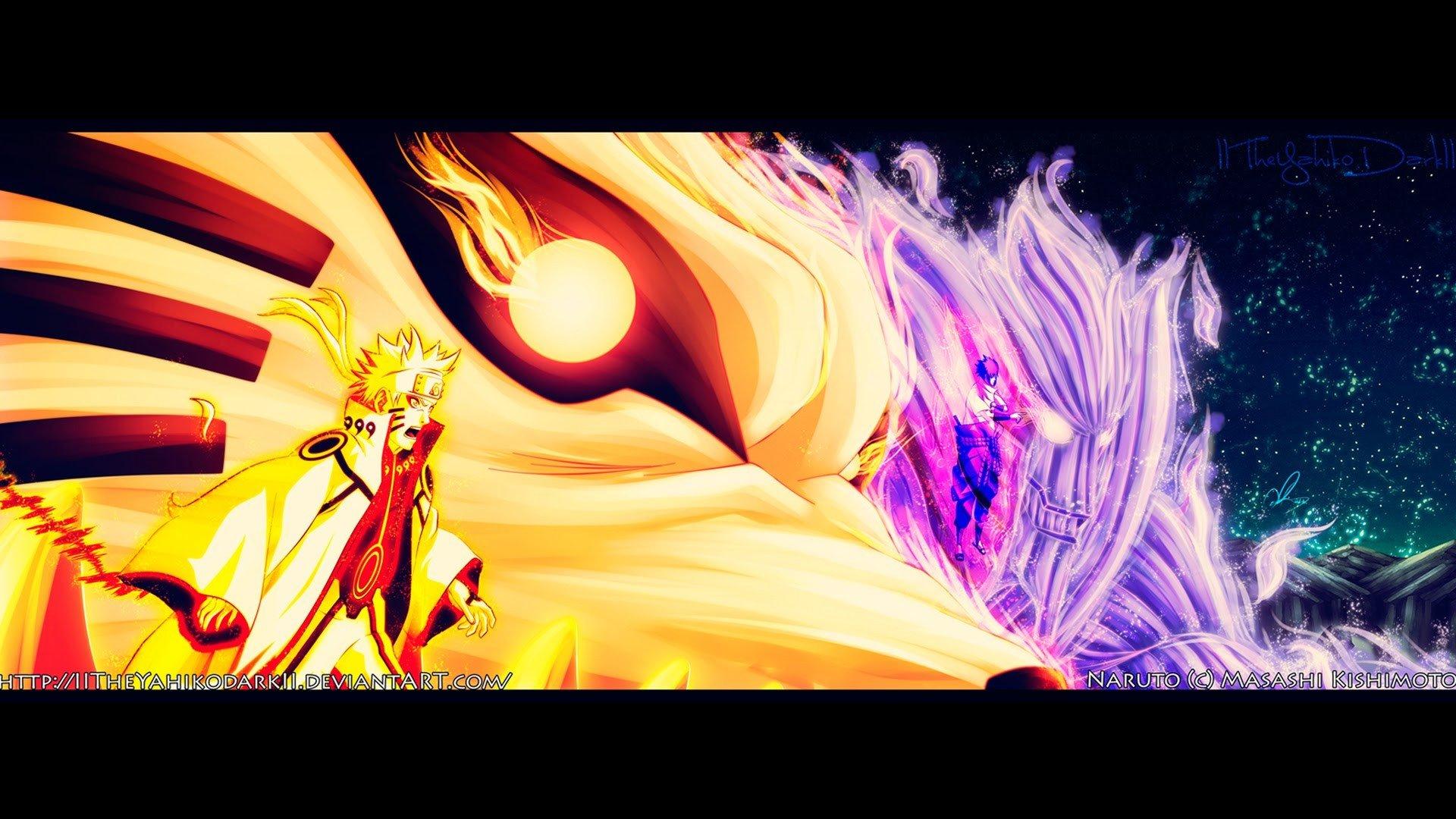 1920x1080 Kyuubi, Uzumaki Naruto, Susanoo (character), Naruto Shippuuden Wallpaper HD / Desktop and Mobile Background