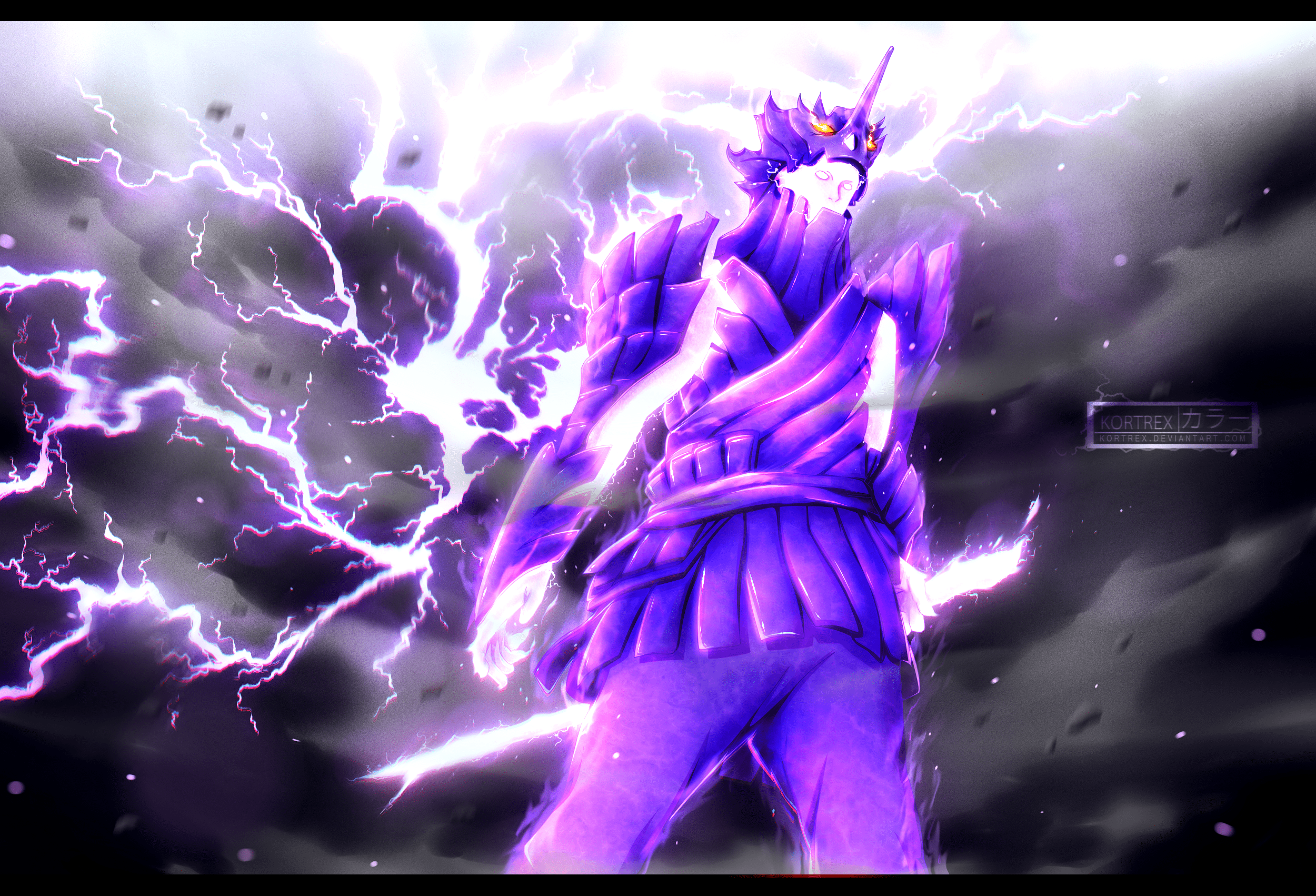 2500x1702 Lightning, Sasuke Uchiha, Susanoo (Naruto), Anime wallpaper. Mocah HD Wallpaper