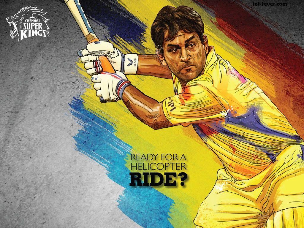 1024x768 CSK IPL Wallpaper