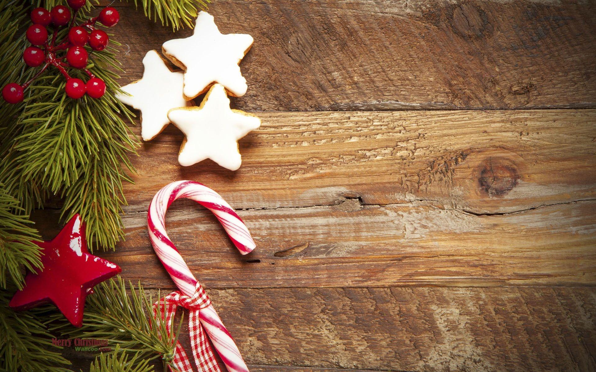 1920x1200 Christmas Wood Decor Wallpaper