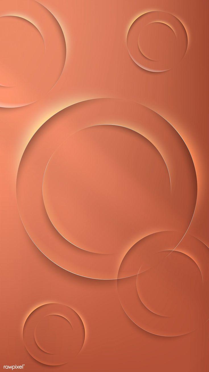 735x1307 Download premium vector of Orange circles with drop shadow mobile phone. Pink pattern background, Drop shadow, HD phone wallpaper