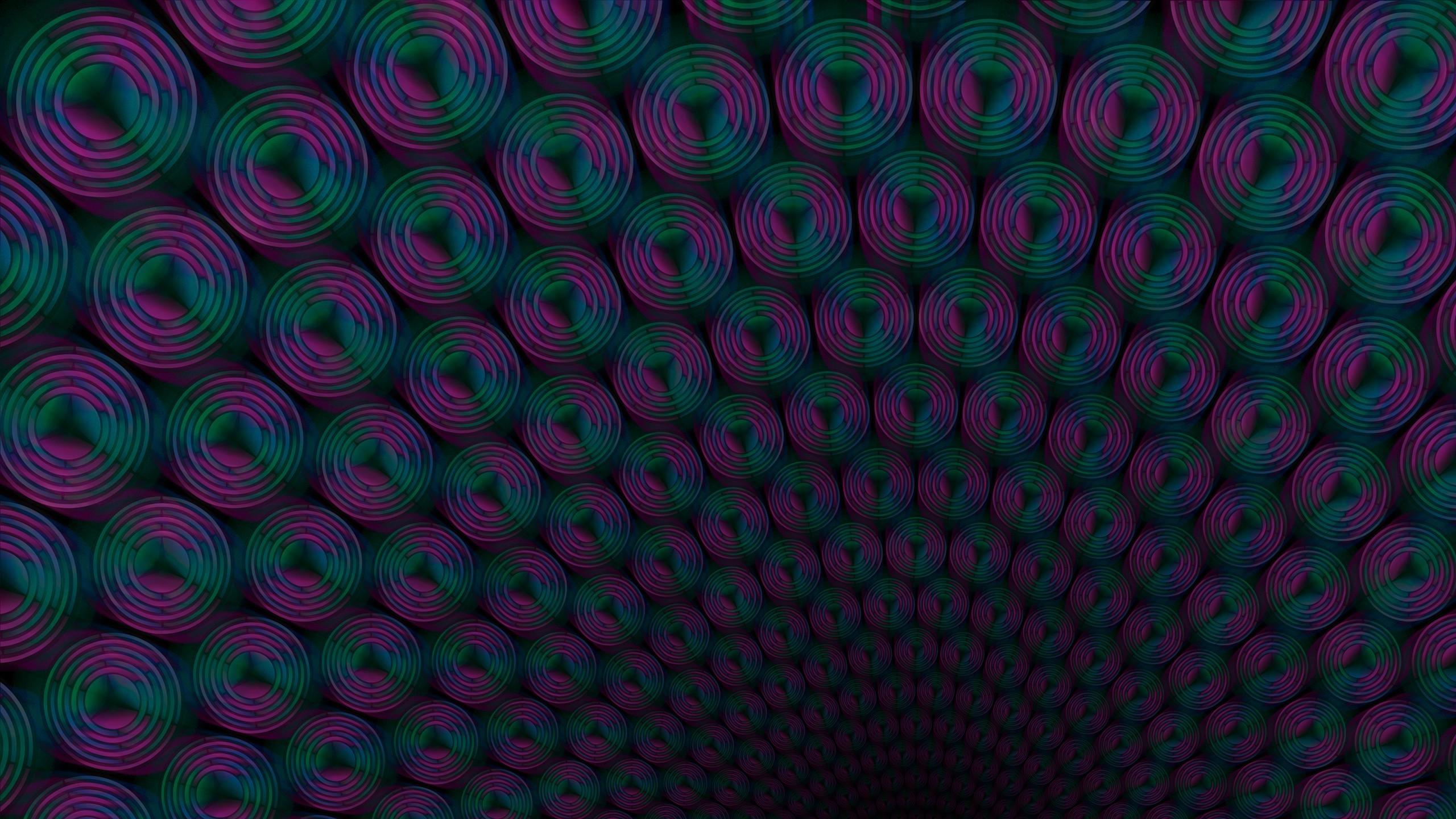 2560x1440 optical Illusion, Circle, Pattern Wallpaper HD / Desktop and Mobile Background