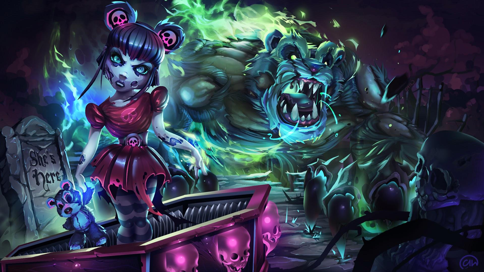 1920x1080 Zombie Girl Wallpaper