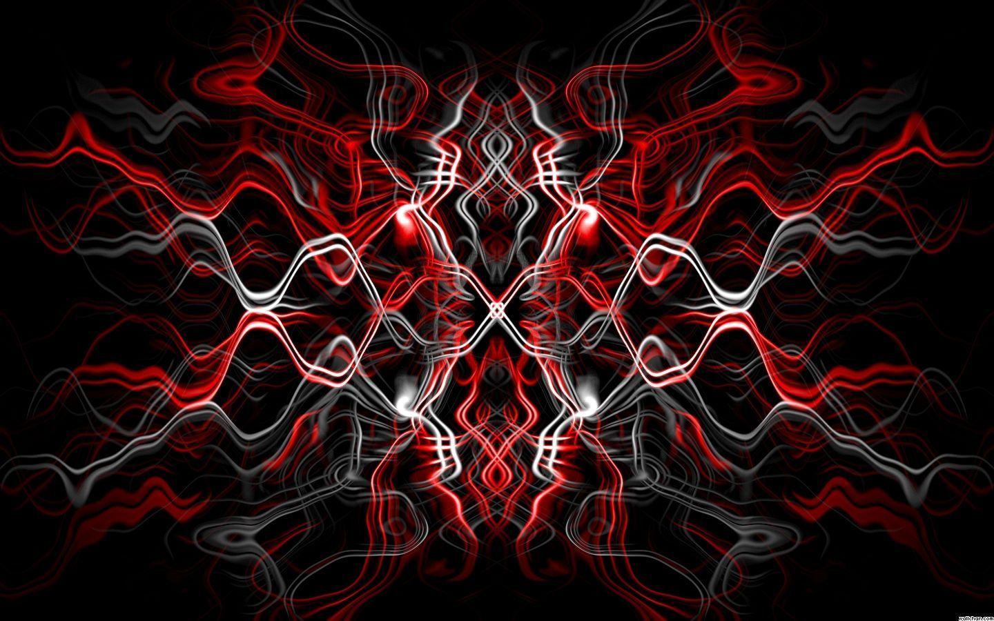 1440x900 Black And Red Abstract Wallpaper