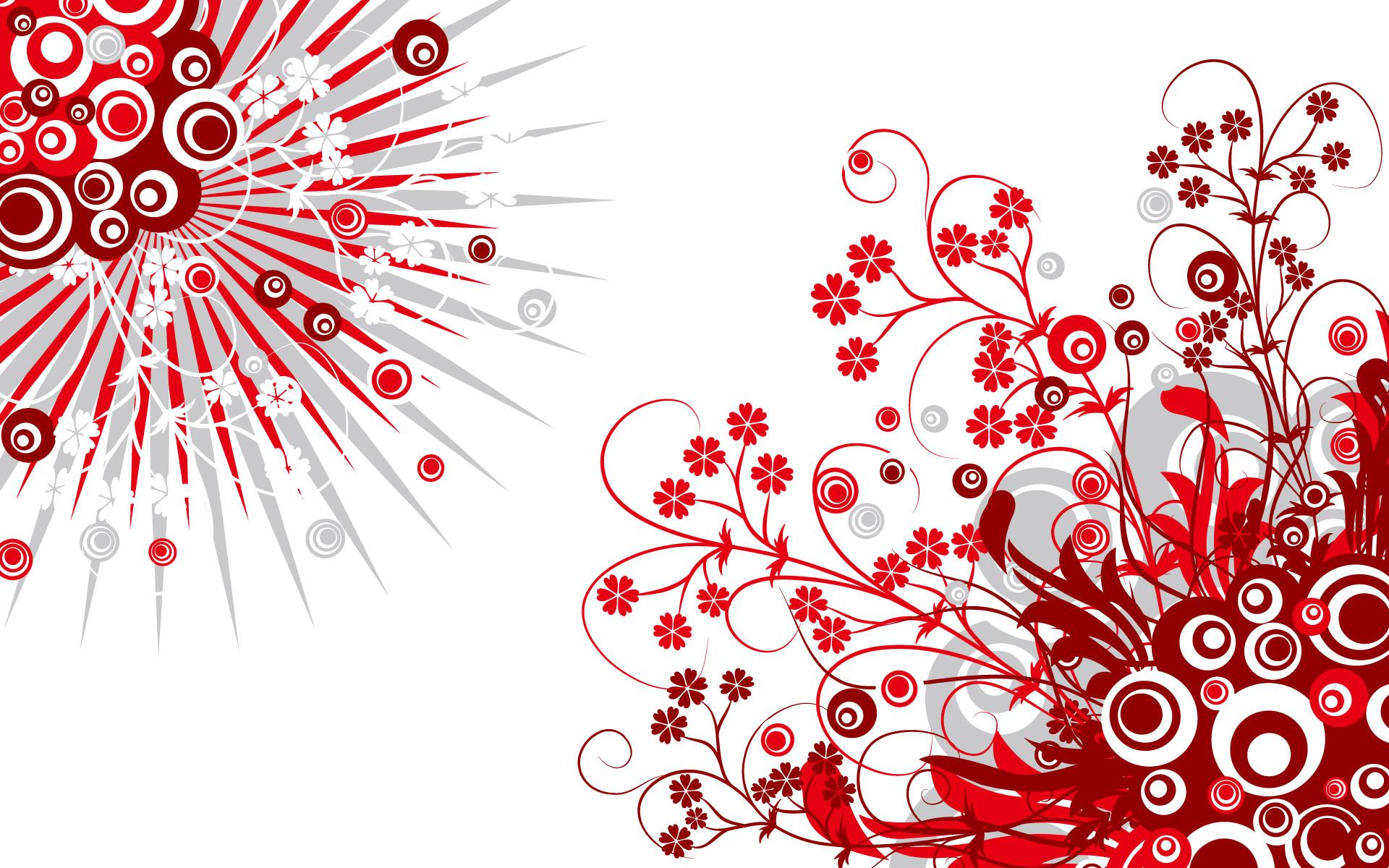 1920x1200 Abstract In Red And White Vectoriales HD Taringa 738648 Vector Red White