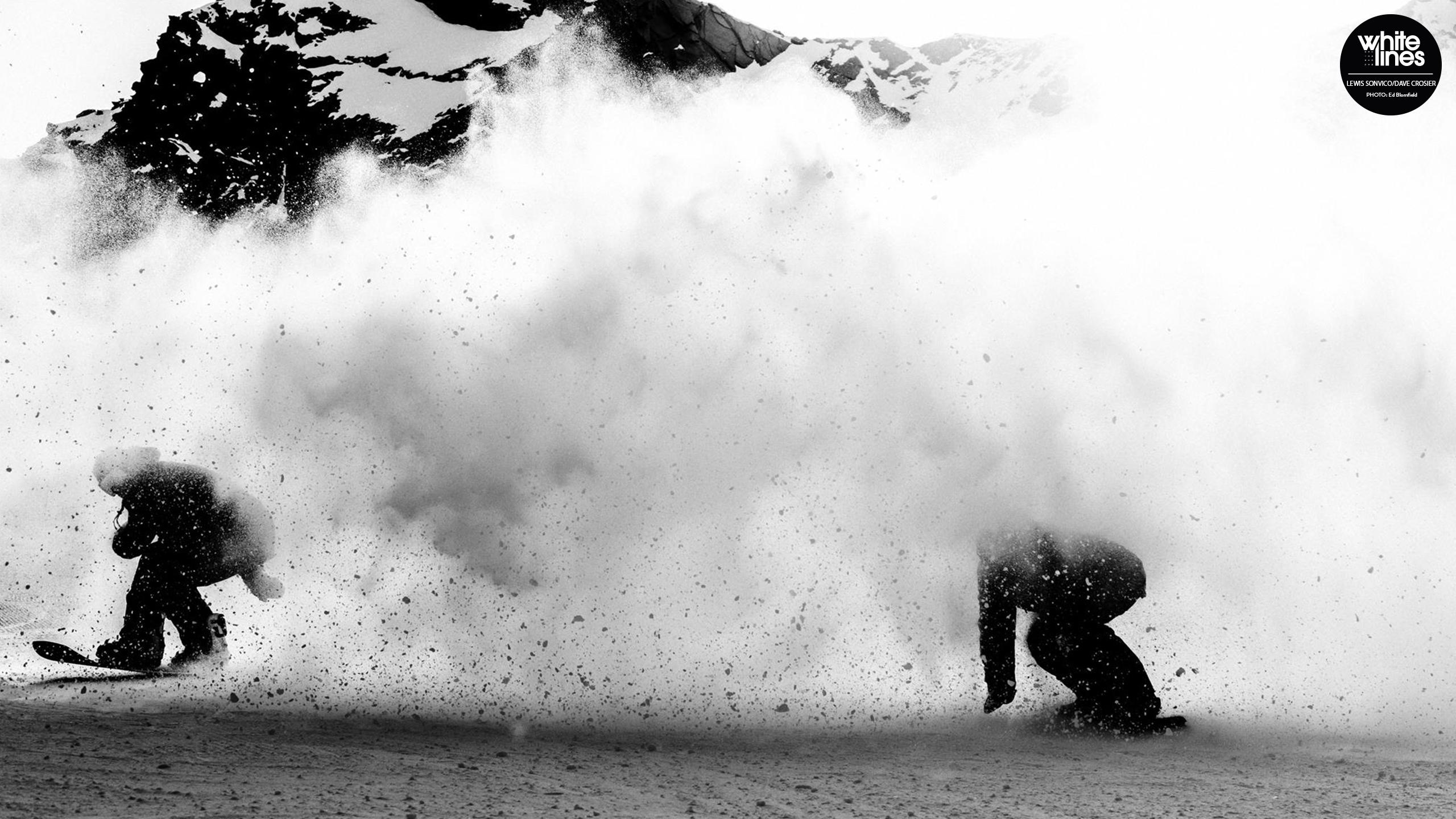 2560x1440 Snowboard Wallpaper and Lewis Kick up Dust