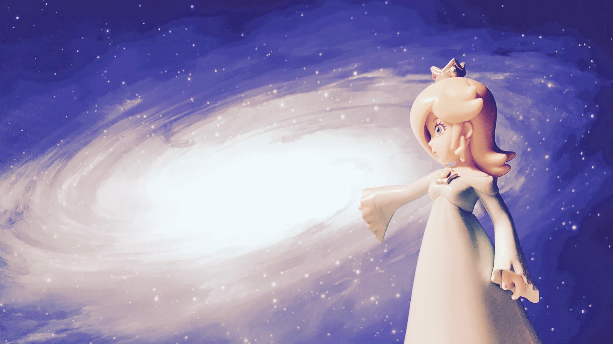 2048x1152 Rosalina wallpaper I made a few years ago: Mario