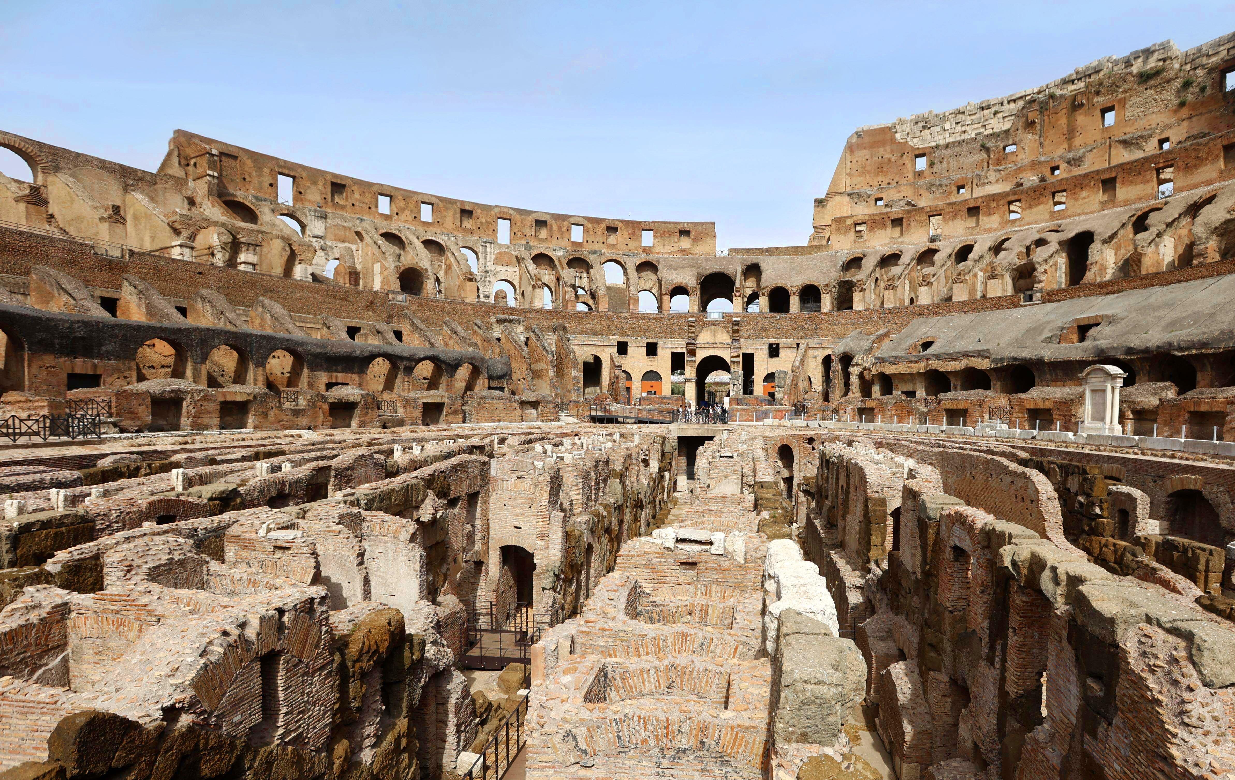 4772x3016 Inside the Colosseum in Rome's Newly Opened Underground Gladiator Tunnels. Condé Nast Traveler