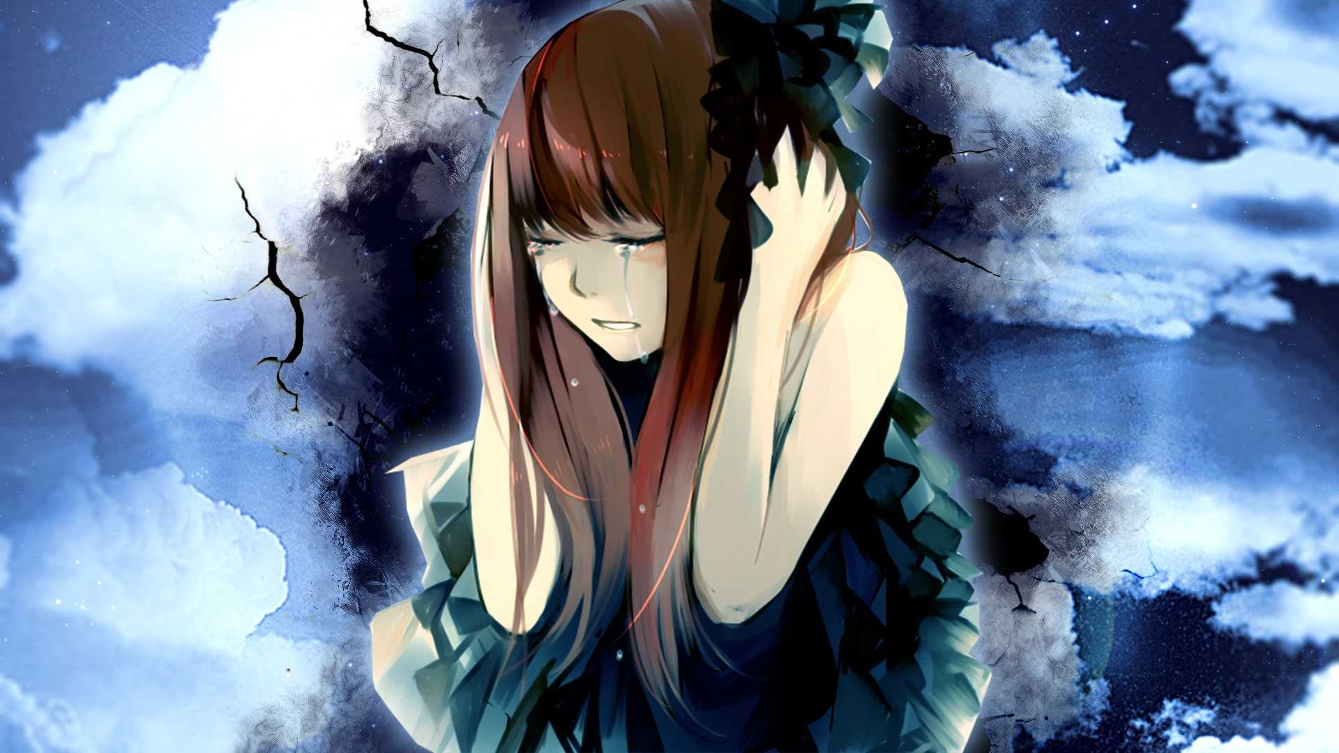1920x1080 Sad Anime Wallpaper