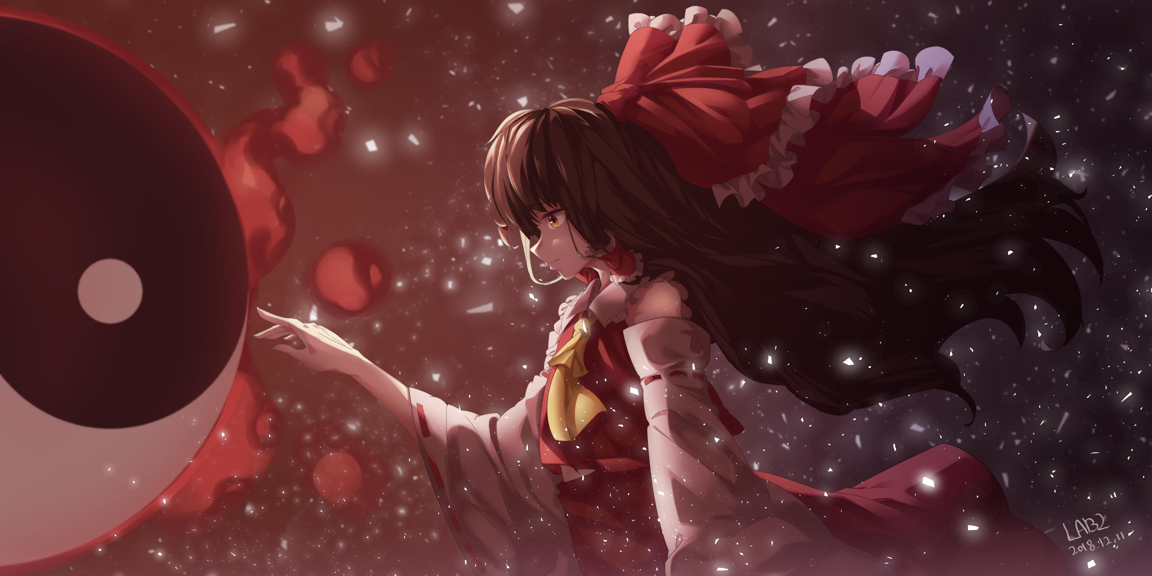 4000x2000 Touhou Hakurei Reimu, HD Anime, 4k Wallpaper, Image, Background, Photo and Picture