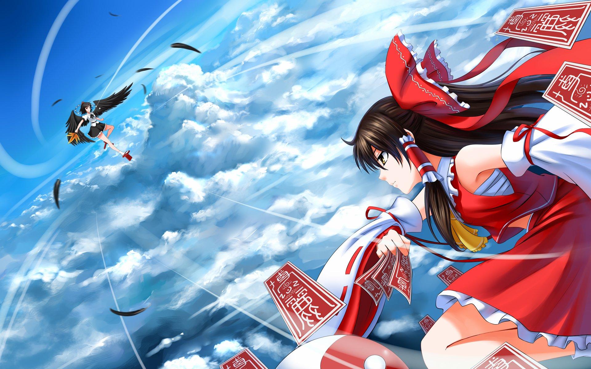 1920x1200 Free download touhou image Reimu vs Aya HD wallpaper and background photo [1920x1200] for your Desktop, Mobile & Tablet. Explore Touhou Wallpaper. Touhou Wallpaper, Sakuya Izayoi Wallpaper, HD Wallpaper Touhou