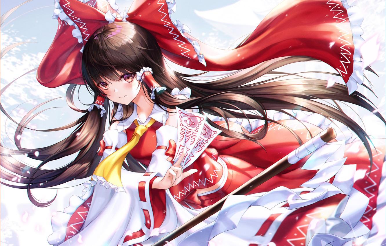 1332x850 Wallpaper touhou, hakurei reimu, chyopeuteu image for desktop, section прочее