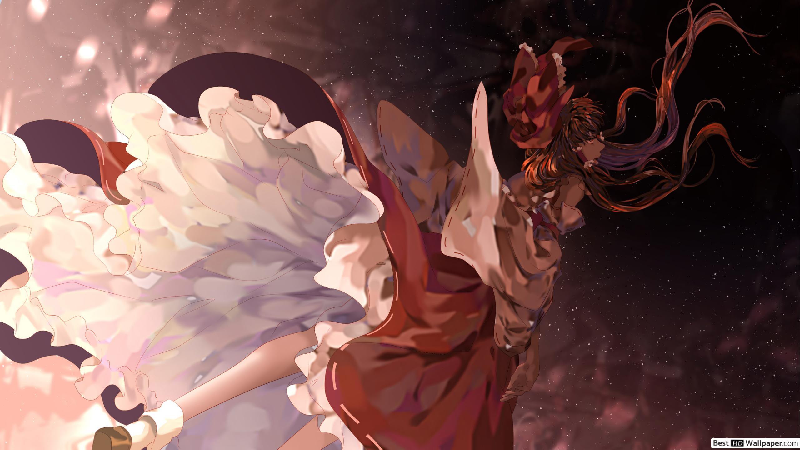 2560x1440 Hakurei Reimu HD wallpaper download