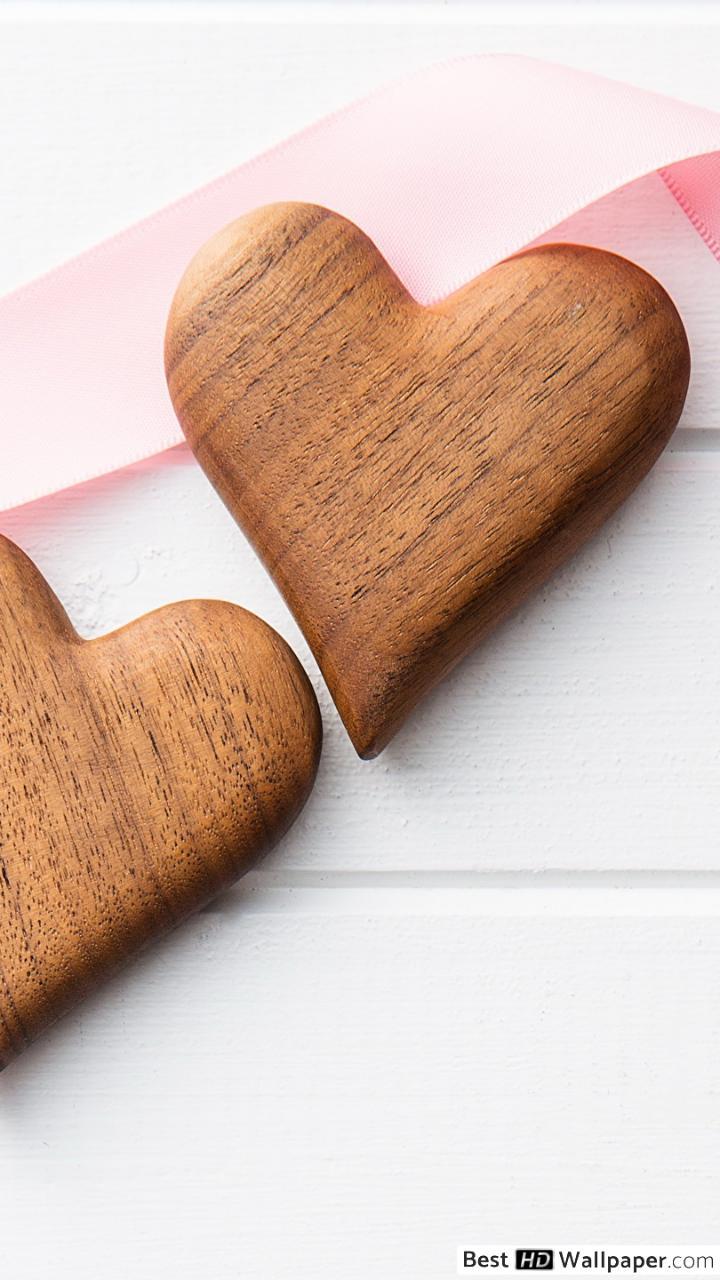 720x1280 Valentine's day heart pairs HD wallpaper download