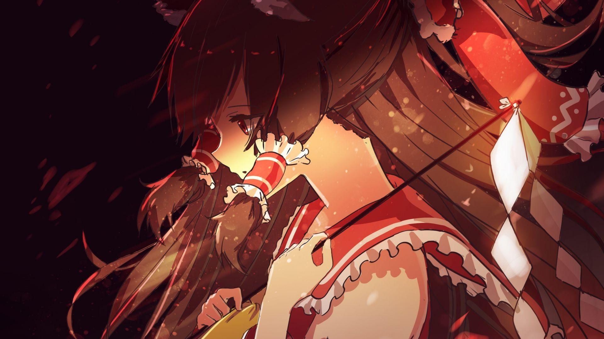 1920x1080 Desktop wallpaper beautiful, artwork, touhou, reimu hakurei, HD image, picture, background, 3054b0