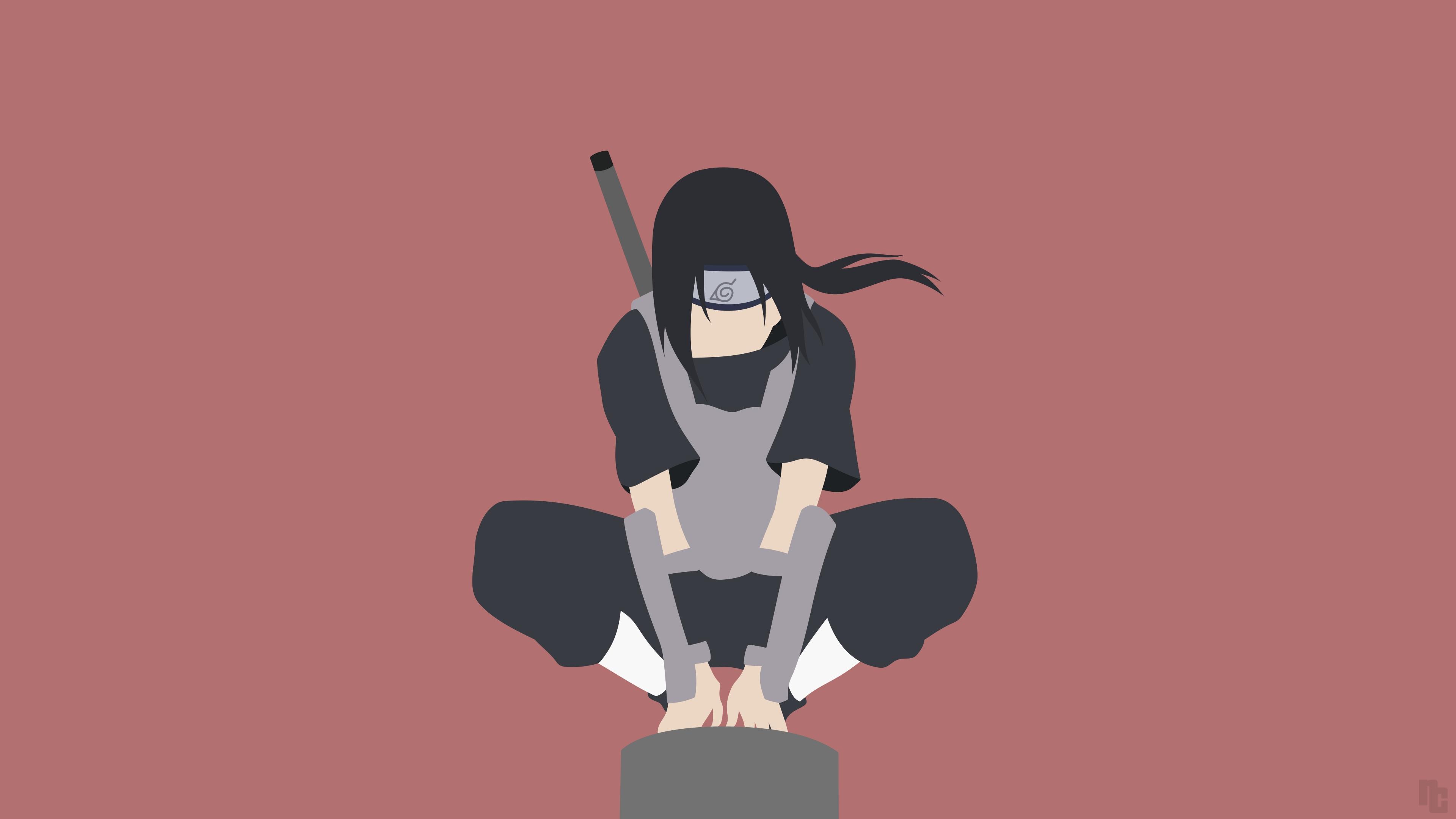 3840x2160 Download Minimal, Naruto, artwork, Itachi Uchiha wallpaper, 3840x 4K UHD 16: Widescreen