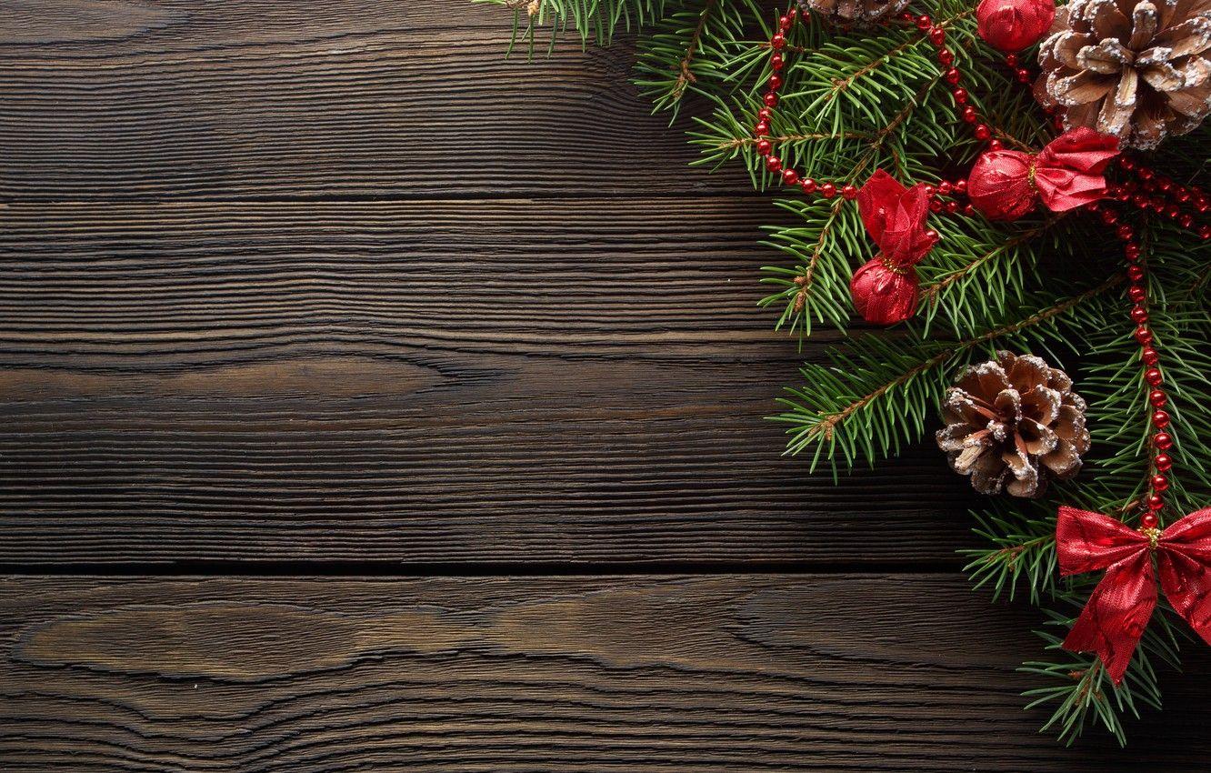 1332x850 Christmas Branch Wallpaper