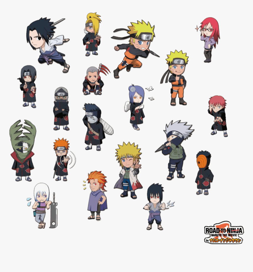 860x922 Chibi Anime Characters Naruto, HD Png Download