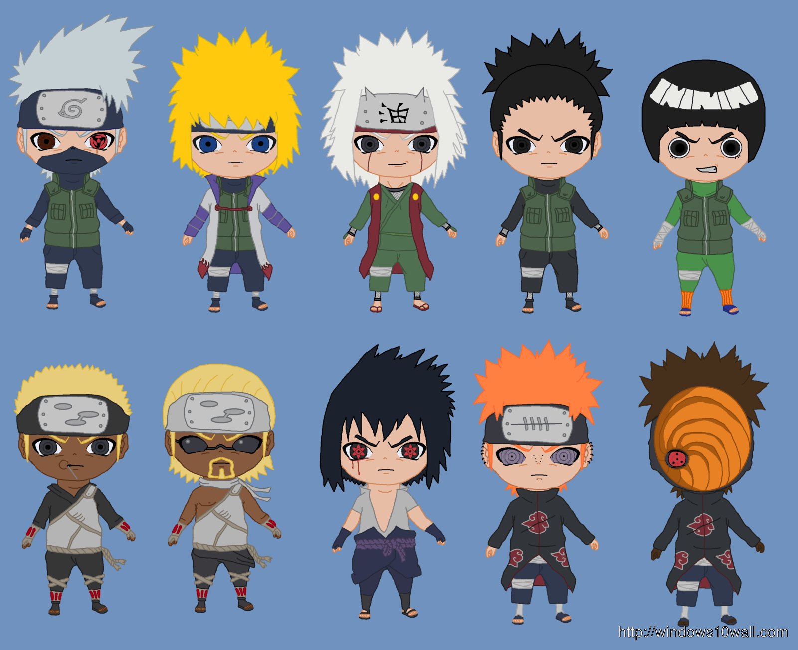 1600x1304 Naruto Characters Chibi