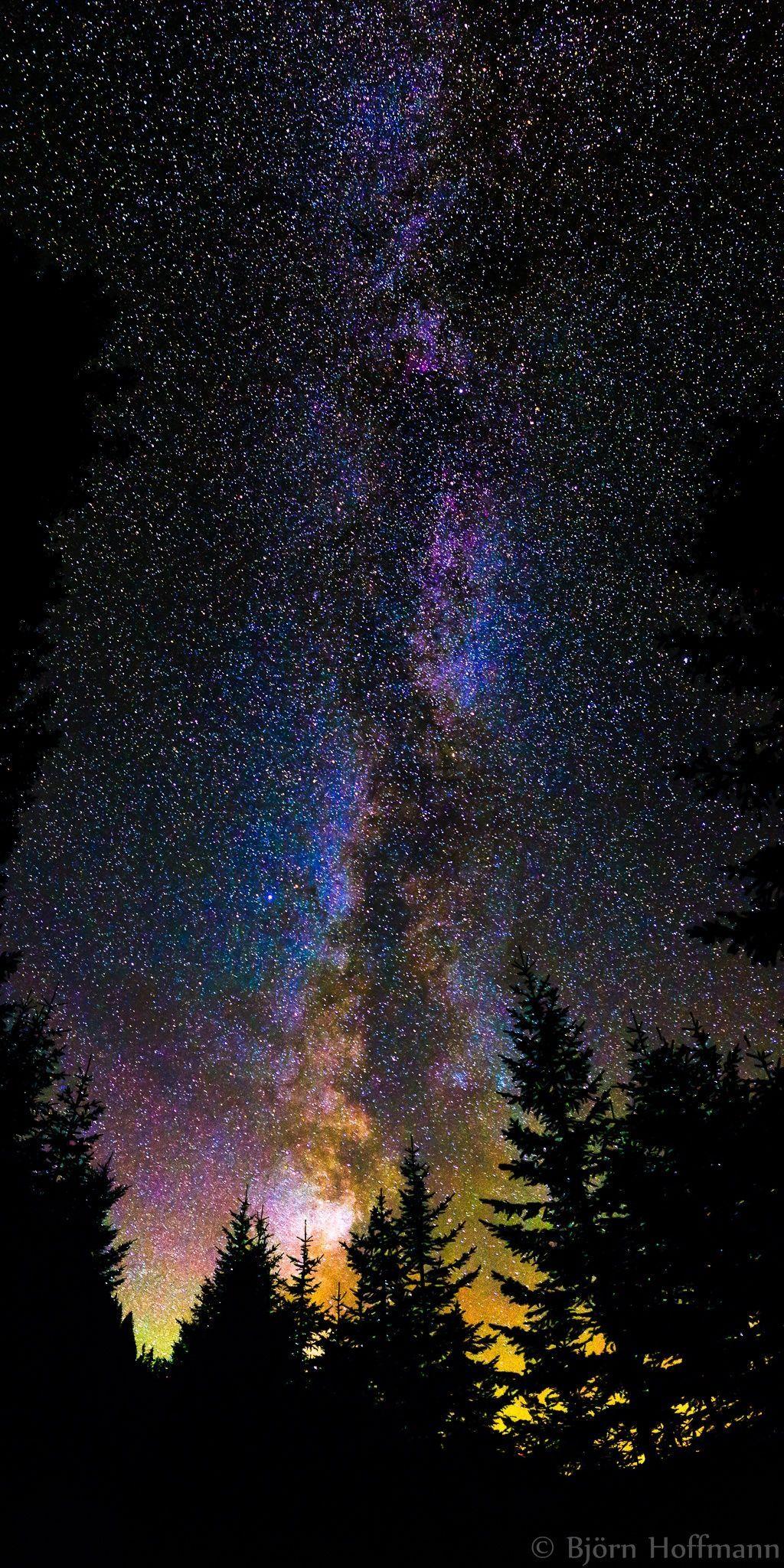 1024x2048 Mystical Night Sky Wallpaper