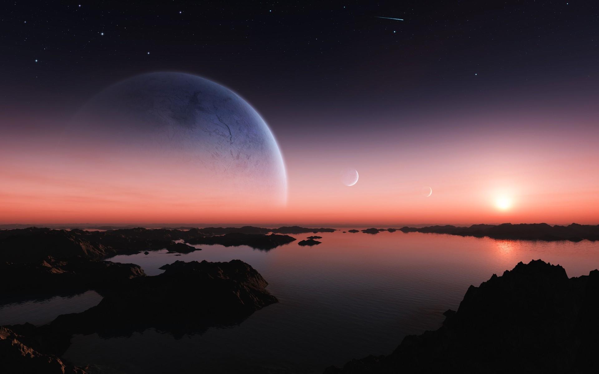 1920x1200 Night Sky Wallpaper background picture